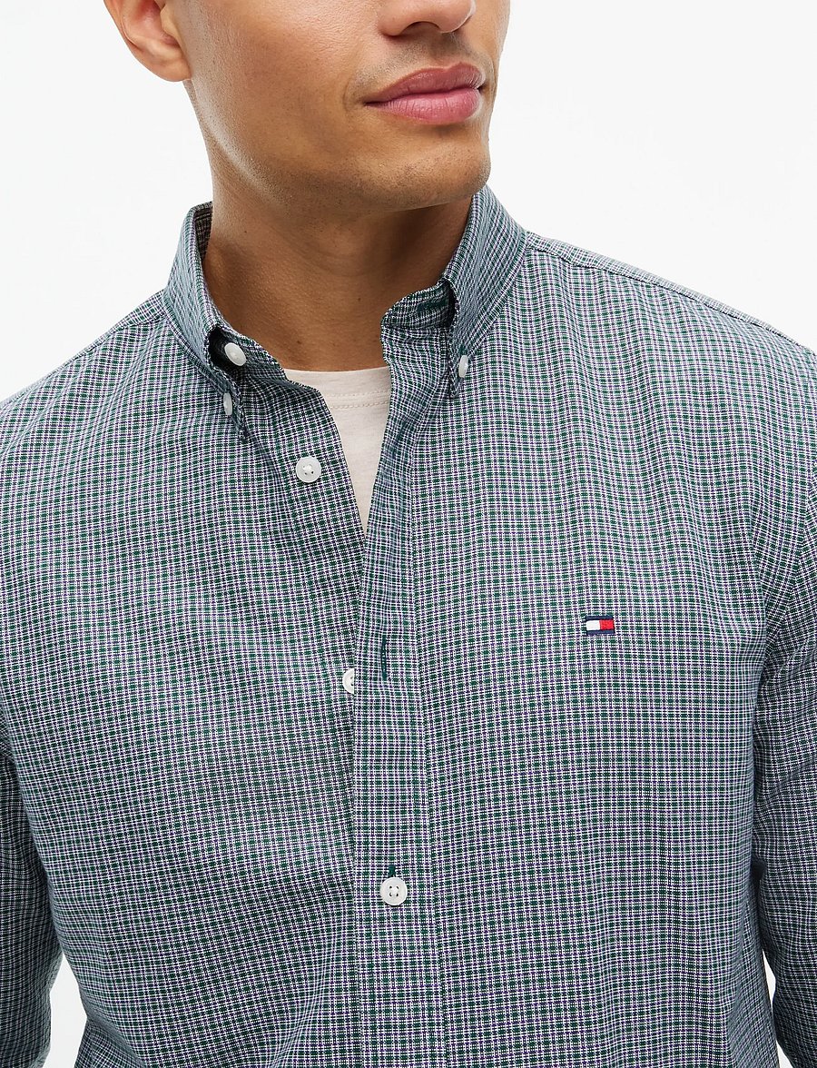 Tommy Hilfiger - HERITAGE OXFORD TARTAN RF SHIRT - oxfordi särgid - ornamental green check - 3
