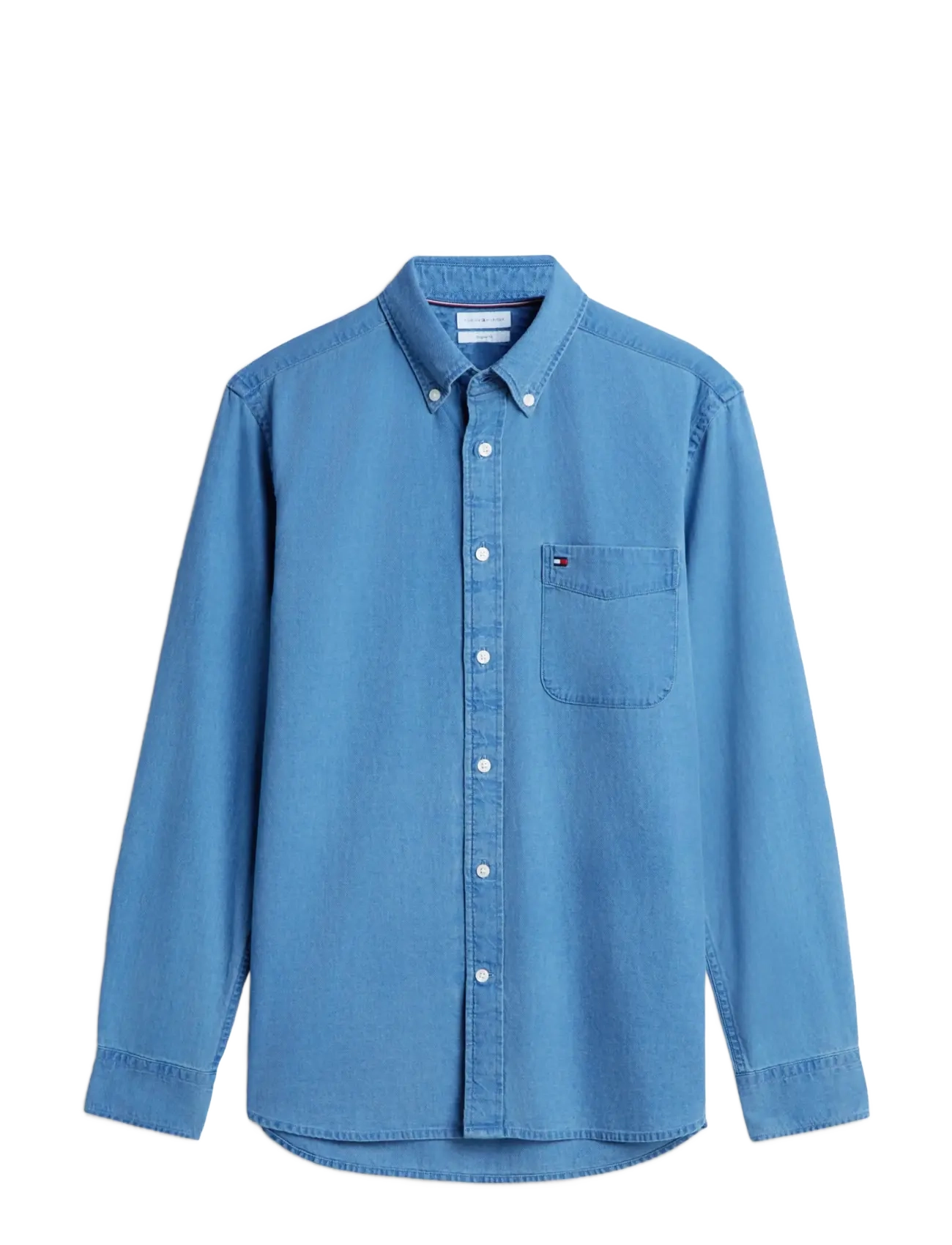 Tommy Hilfiger INDIGO DOBBY RF SHIRT - Vabaajasärgid - MID INDIGO BLUE / blue