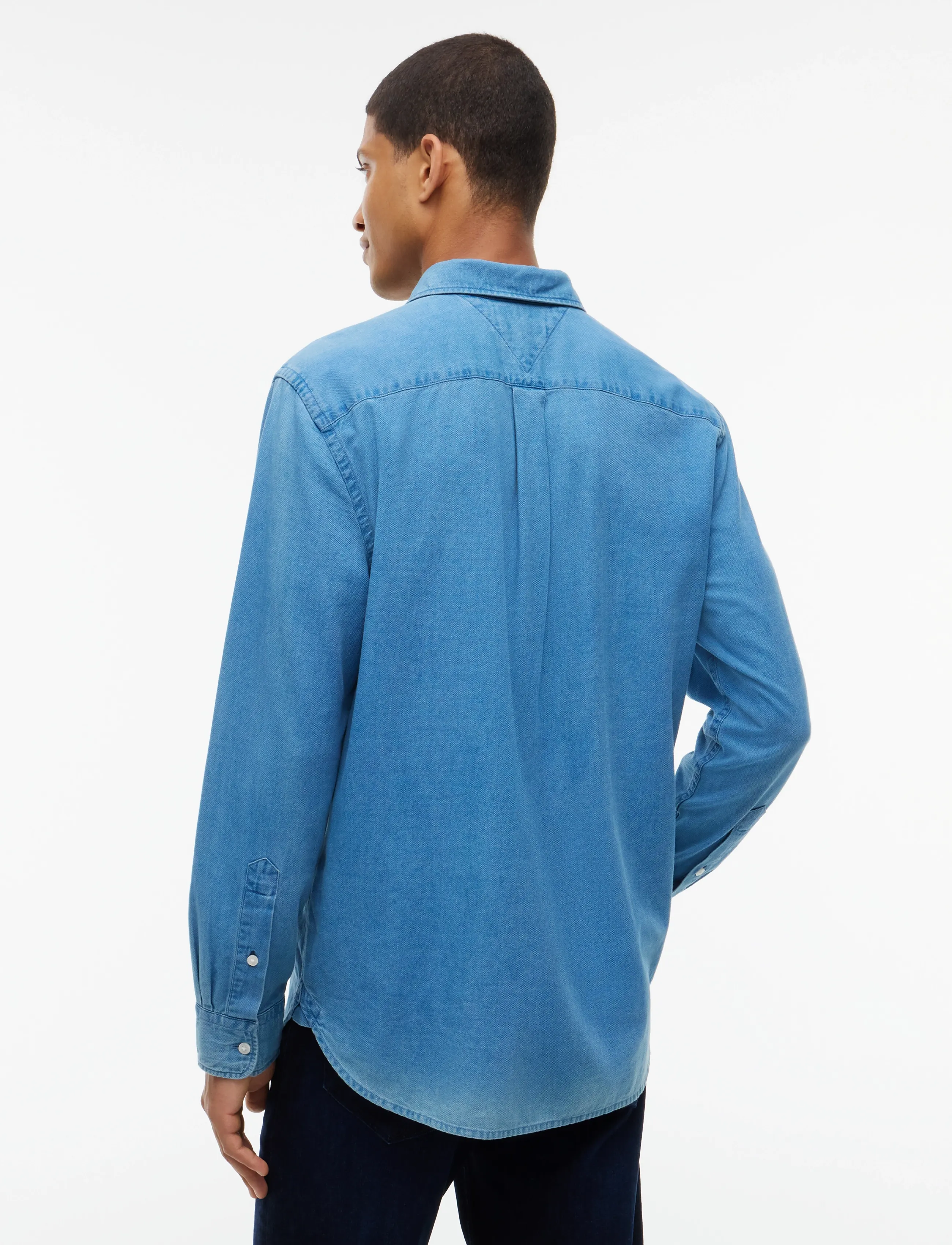 Tommy Hilfiger - INDIGO DOBBY RF SHIRT - freizeithemden - mid indigo blue - 2