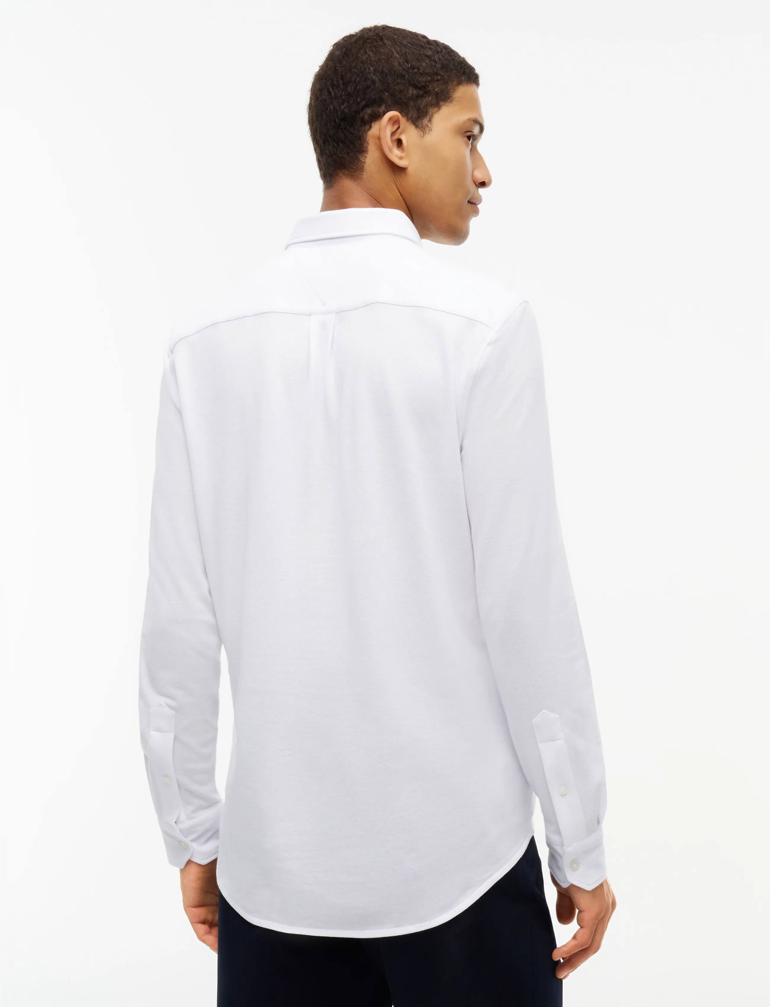 Tommy Hilfiger - KNITTED SHIRT SF - casual shirts - white - 2
