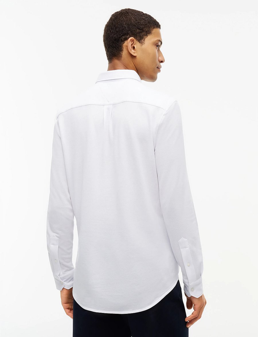 Tommy Hilfiger - KNITTED SHIRT SF - casual shirts - white - 2