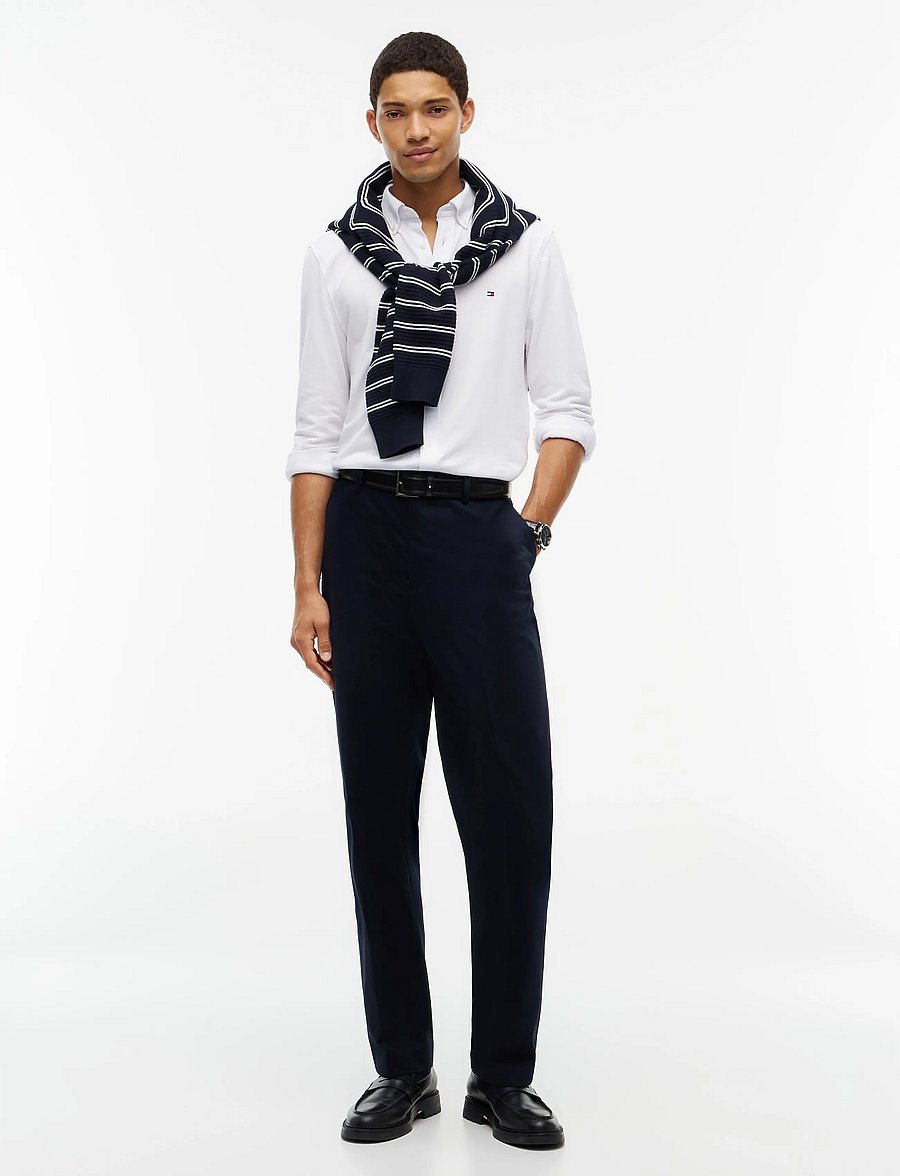 Tommy Hilfiger - KNITTED SHIRT SF - casual shirts - white - 4