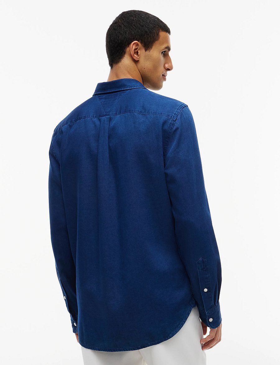 Tommy Hilfiger - CHAMBRAY RF SHIRT - jeanshemden - dark blue chambray - 2