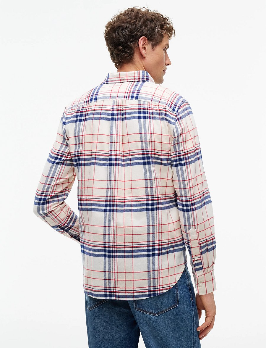Tommy Hilfiger - HERO FLANNEL TARTN CHCK RF SHIRT - ruudulised särgid - ivory petal check - 2