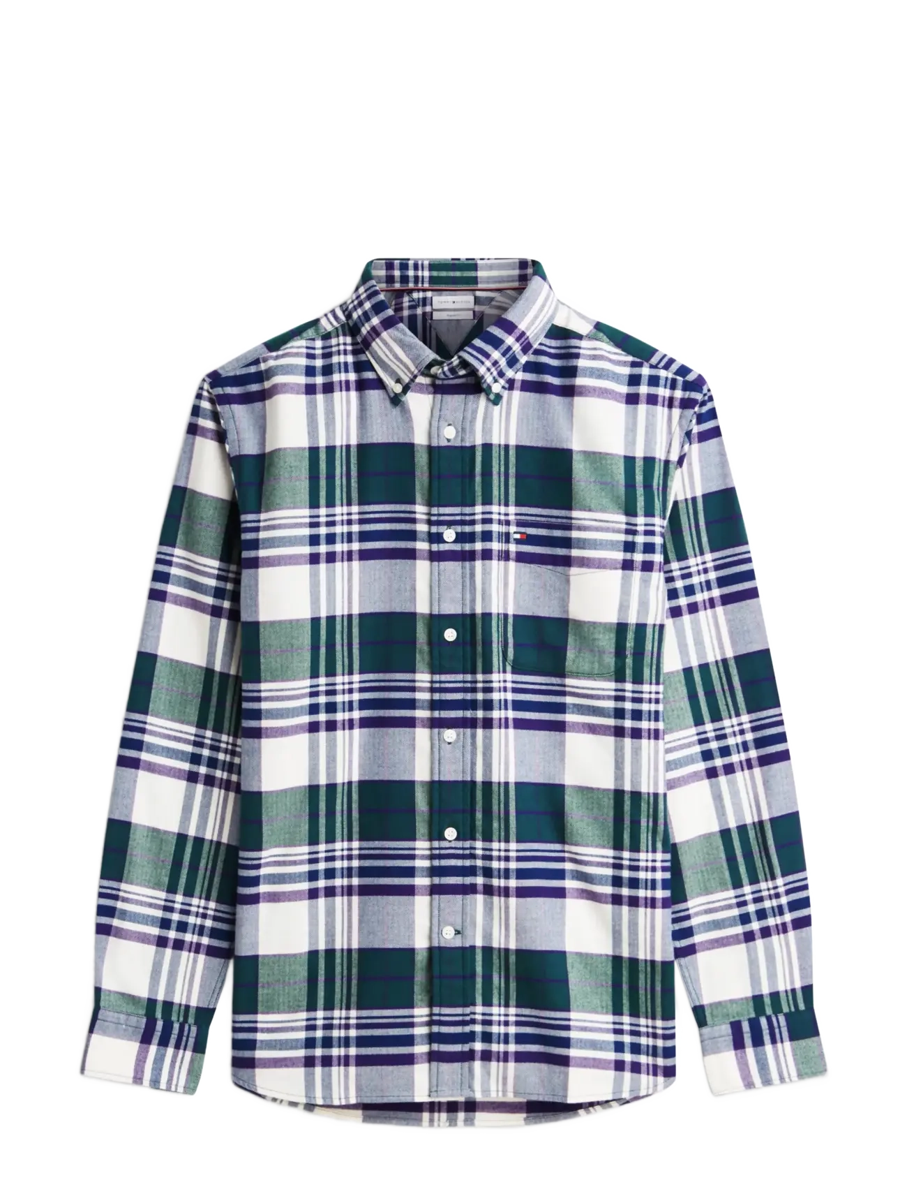 Tommy Hilfiger - HERO FLANNEL TARTN CHCK RF SHIRT - ornamental green   check - 1