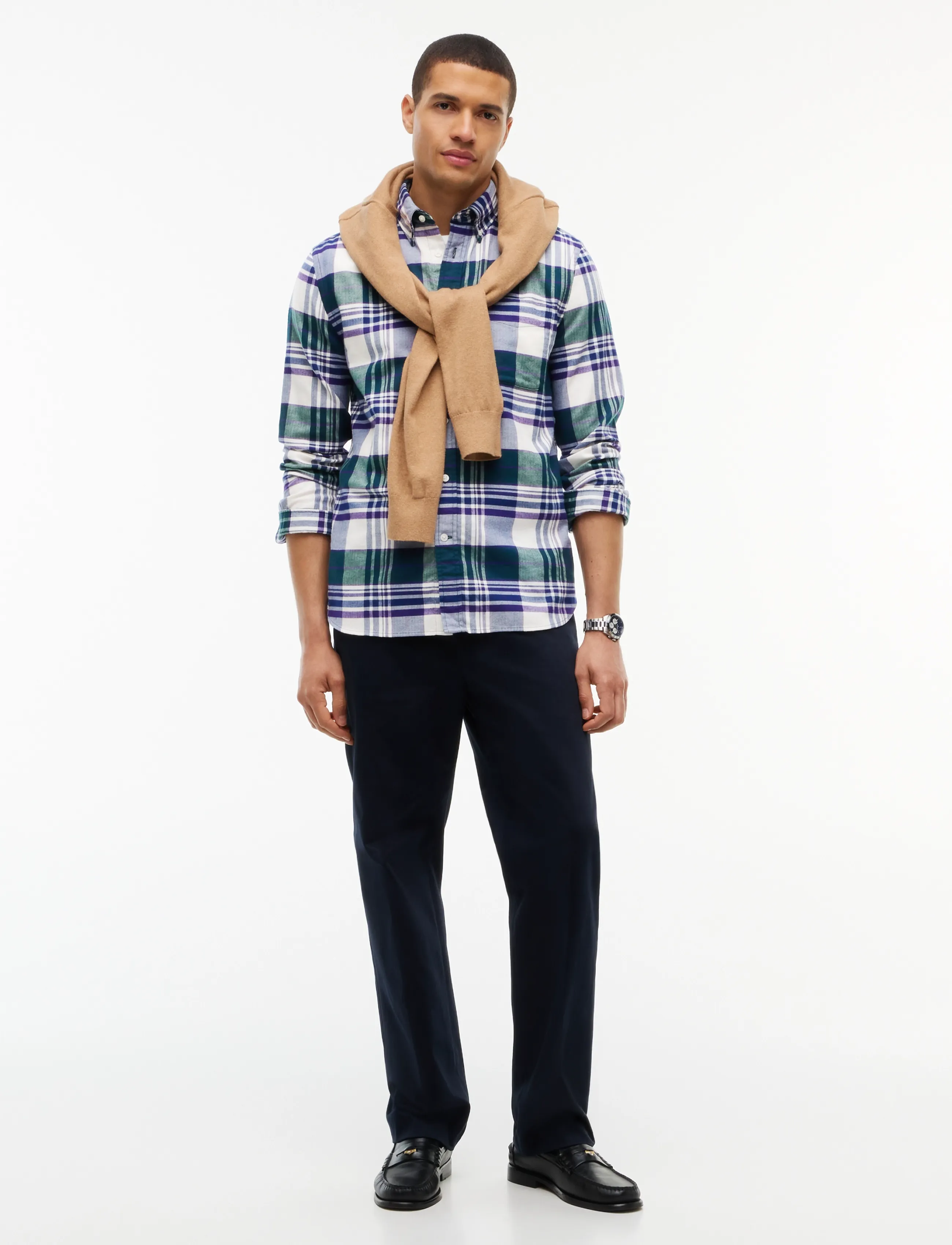 Tommy Hilfiger - HERO FLANNEL TARTN CHCK RF SHIRT - ornamental green   check - 4