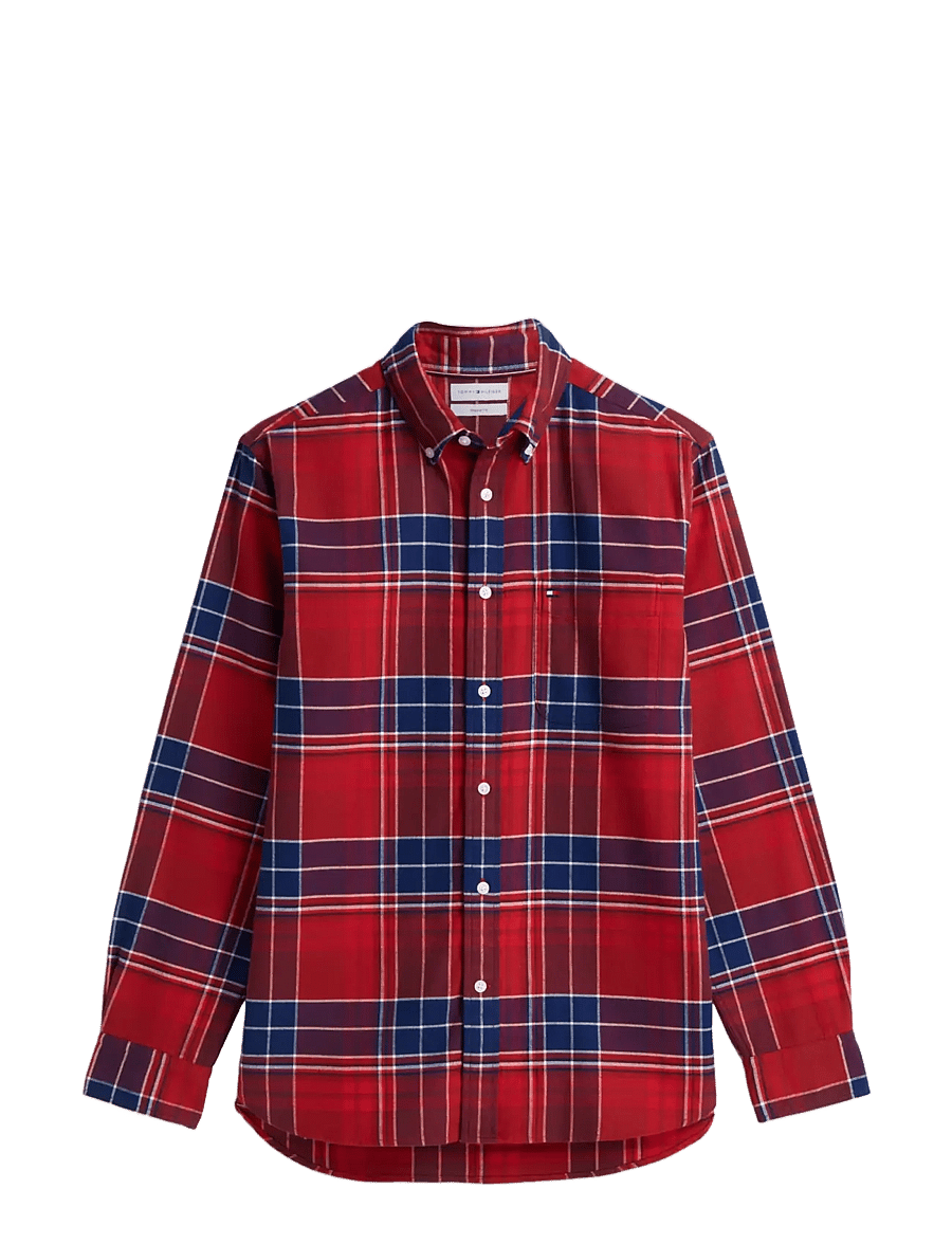 Tommy Hilfiger - HERO FLANNEL TARTN CHCK RF SHIRT - karierte hemden - regatta red check - 1