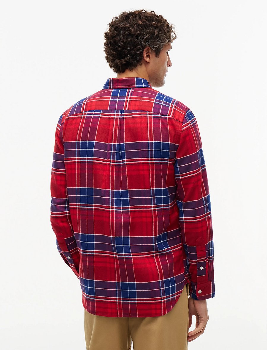 Tommy Hilfiger - HERO FLANNEL TARTN CHCK RF SHIRT - karierte hemden - regatta red check - 2