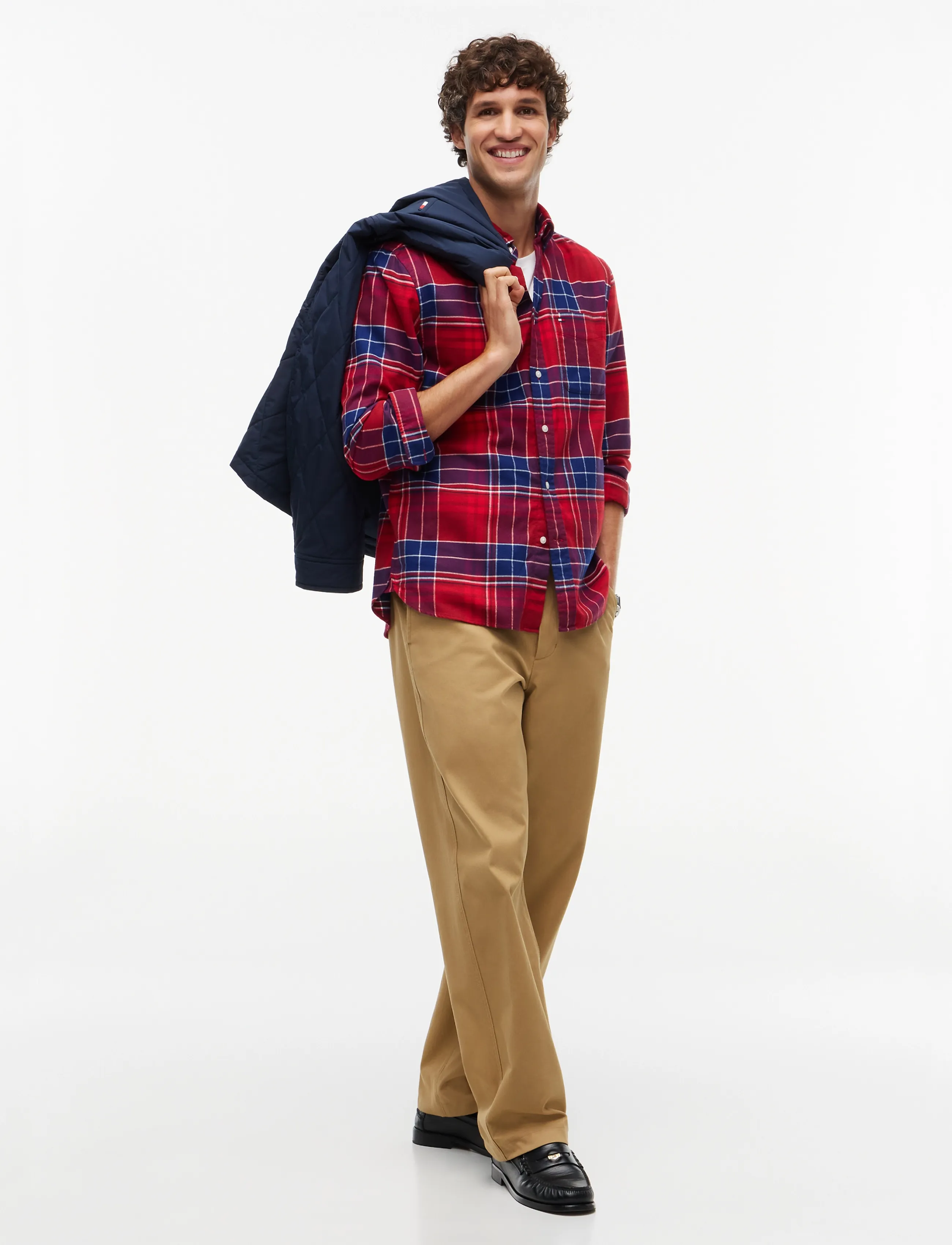 Tommy Hilfiger - HERO FLANNEL TARTN CHCK RF SHIRT - regatta red   check - 4