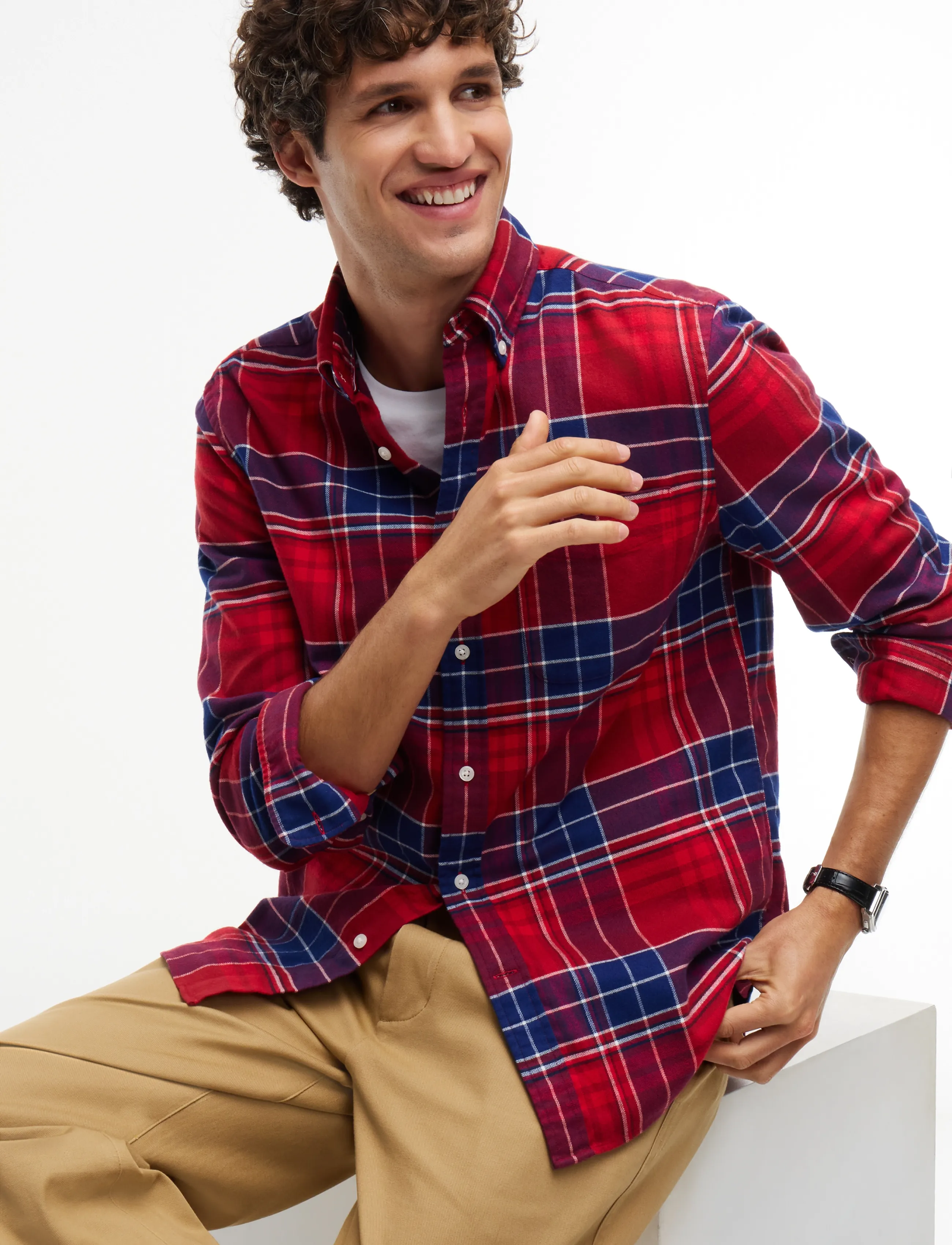 Tommy Hilfiger - HERO FLANNEL TARTN CHCK RF SHIRT - regatta red   check - 5