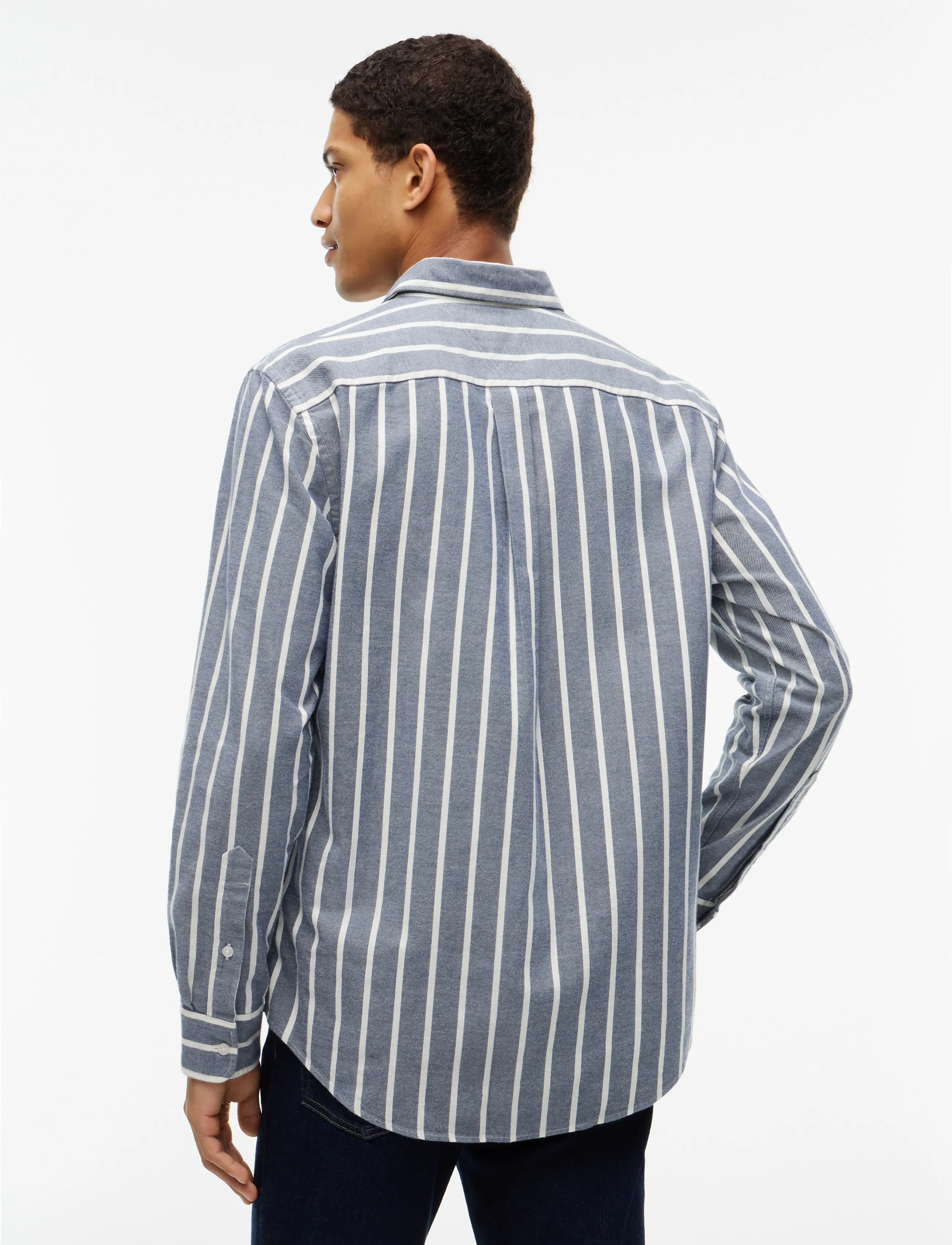 Tommy Hilfiger - FLANNEL STRIPE RF SHIRT - carbon navy   stripe - 2