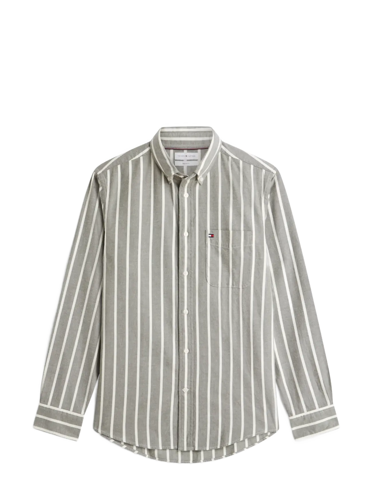 Tommy Hilfiger - FLANNEL STRIPE RF SHIRT - huntsman green   stripe - 1