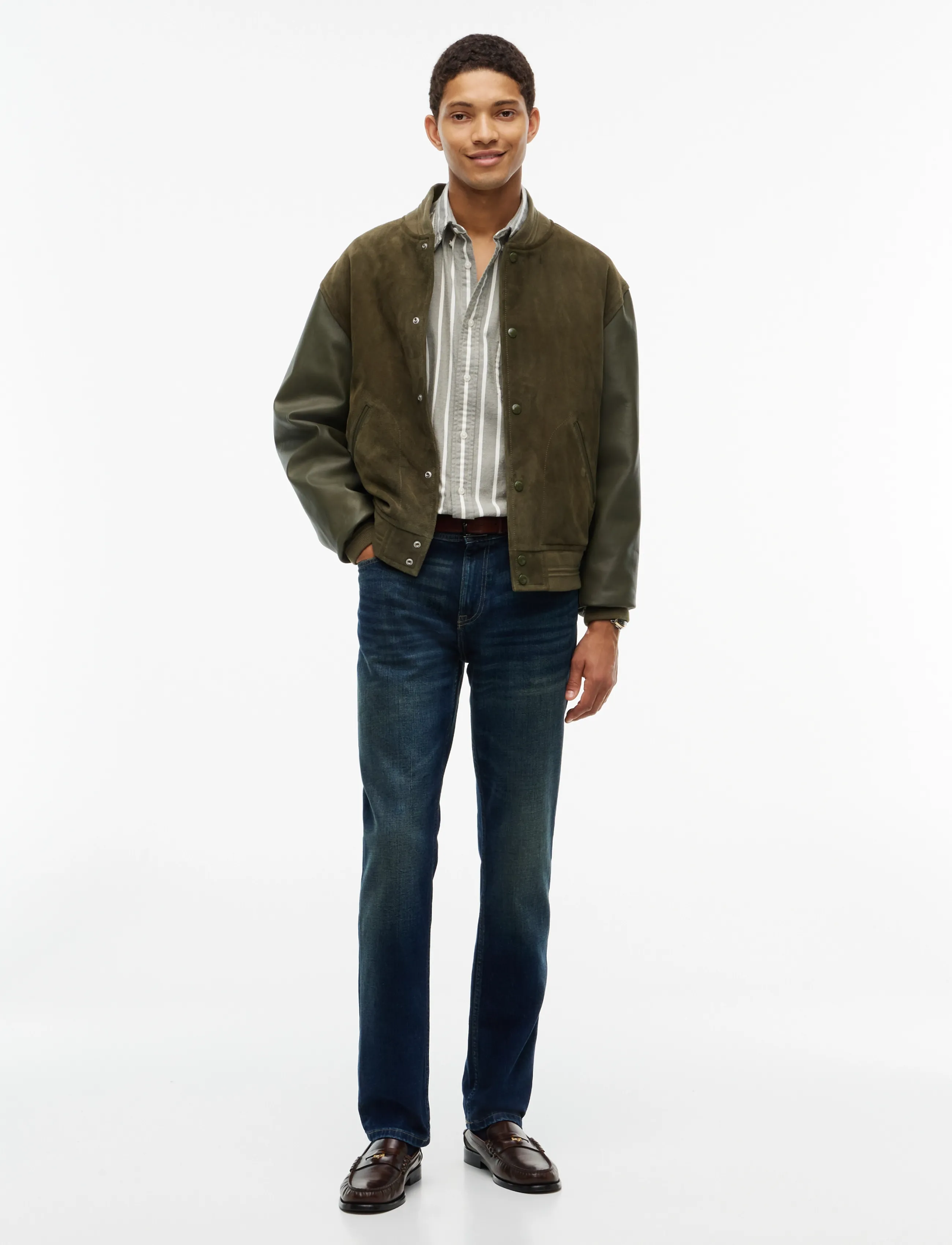 Tommy Hilfiger - FLANNEL STRIPE RF SHIRT - huntsman green   stripe - 4