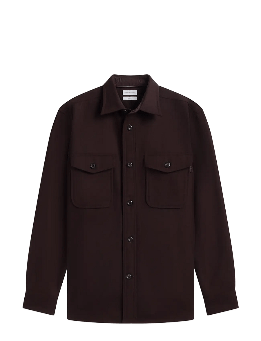 Tommy Hilfiger - CPO CLASSIC FIT ICON COLLAR - jacken - chocolate - 1