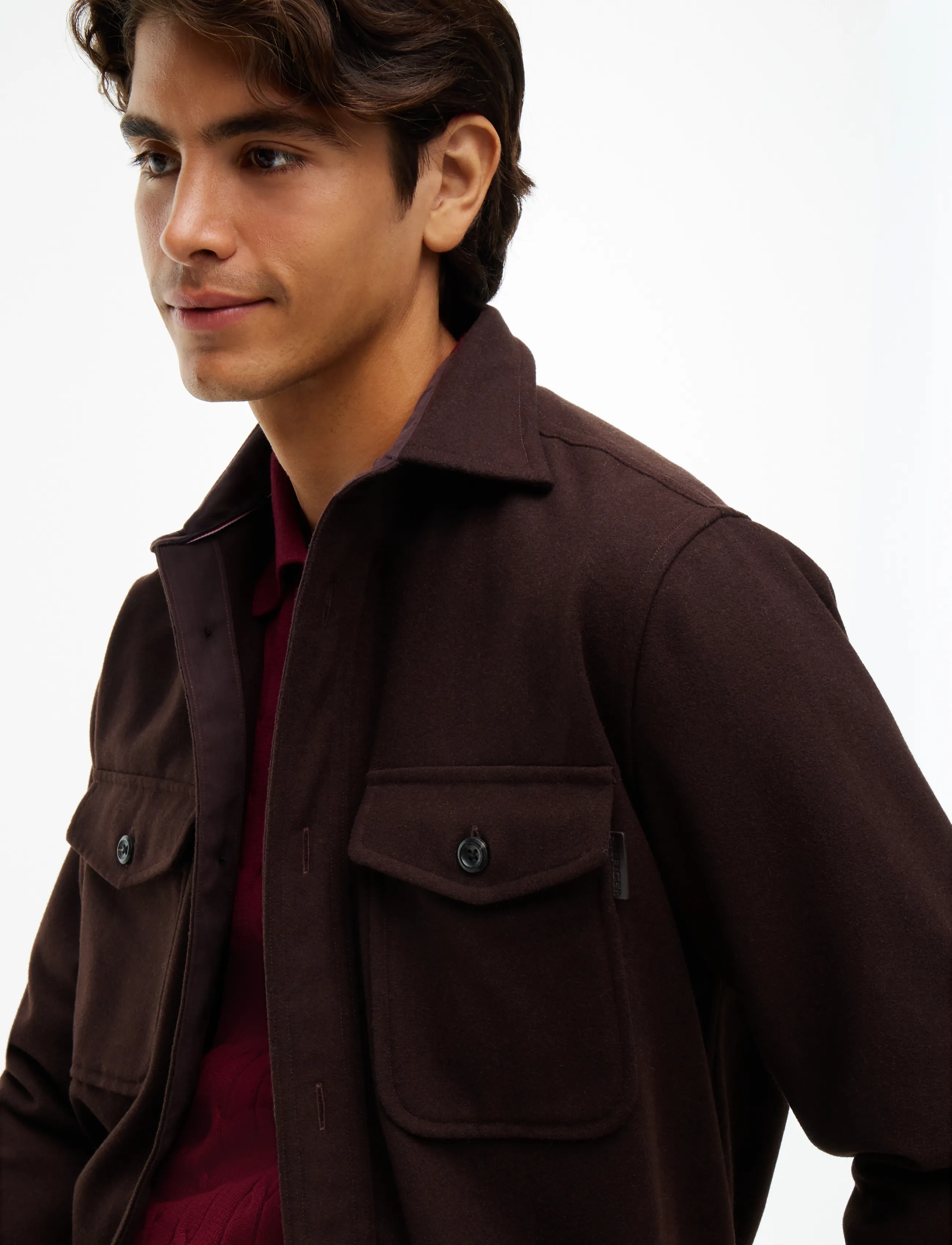 Tommy Hilfiger - CPO CLASSIC FIT ICON COLLAR - jacken - chocolate - 3