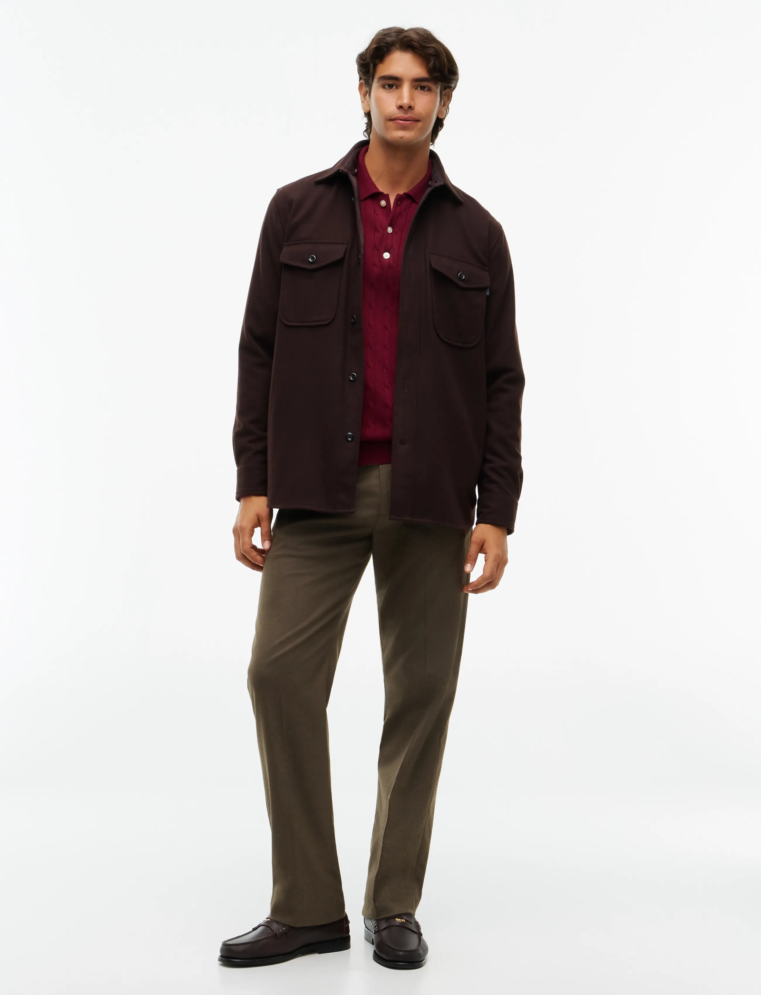 Tommy Hilfiger - CPO CLASSIC FIT ICON COLLAR - jacken - chocolate - 4