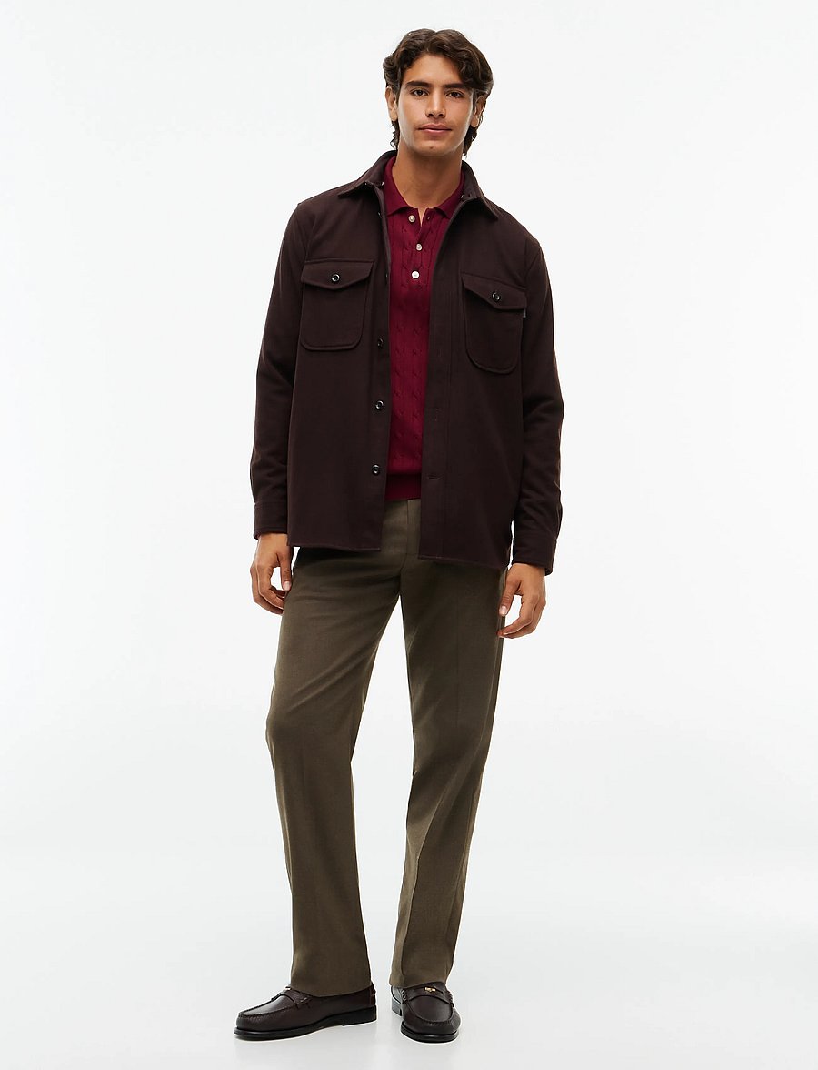 Tommy Hilfiger - CPO CLASSIC FIT ICON COLLAR - jacken - chocolate - 4