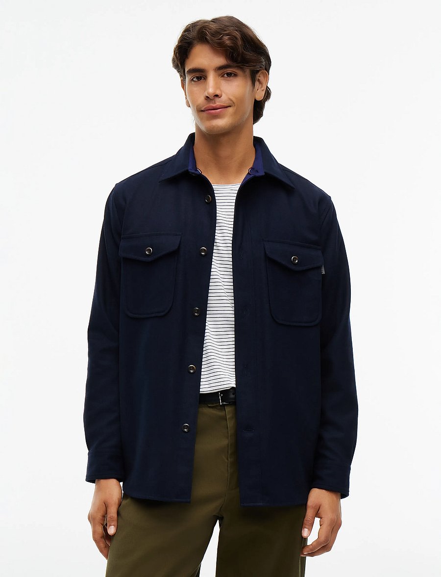 Tommy Hilfiger - CPO CLASSIC FIT ICON COLLAR - jakker - navy blue - 0