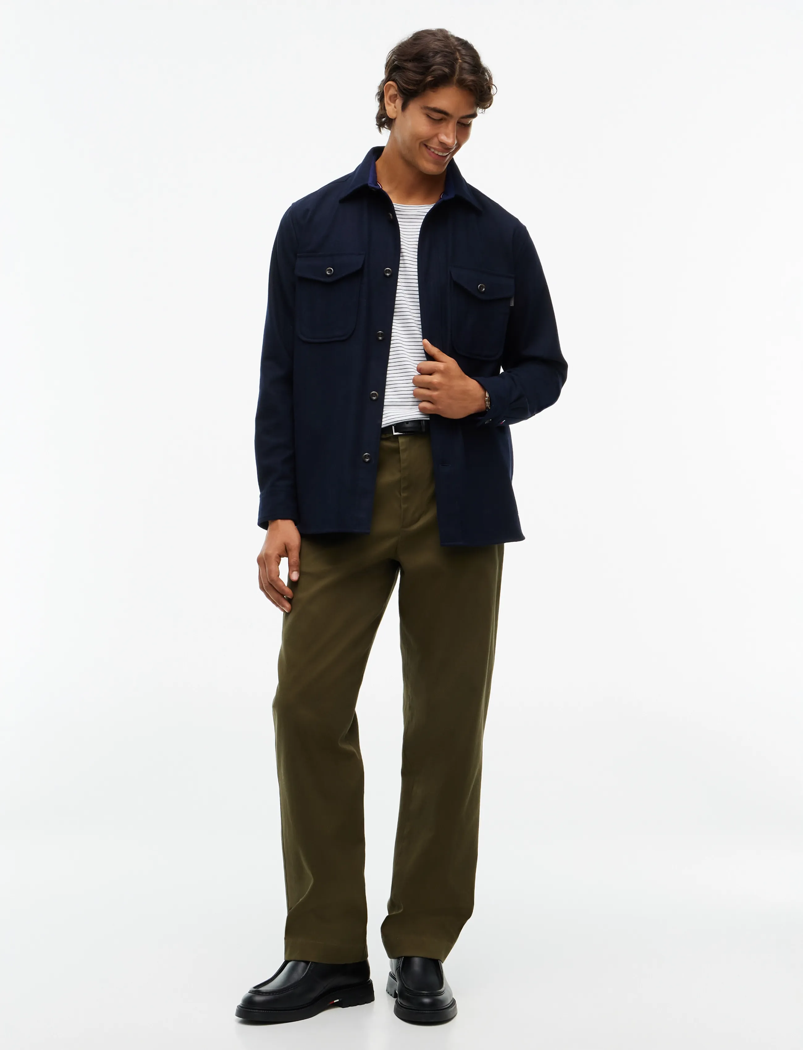Tommy Hilfiger - CPO CLASSIC FIT ICON COLLAR - jakker - navy blue - 4