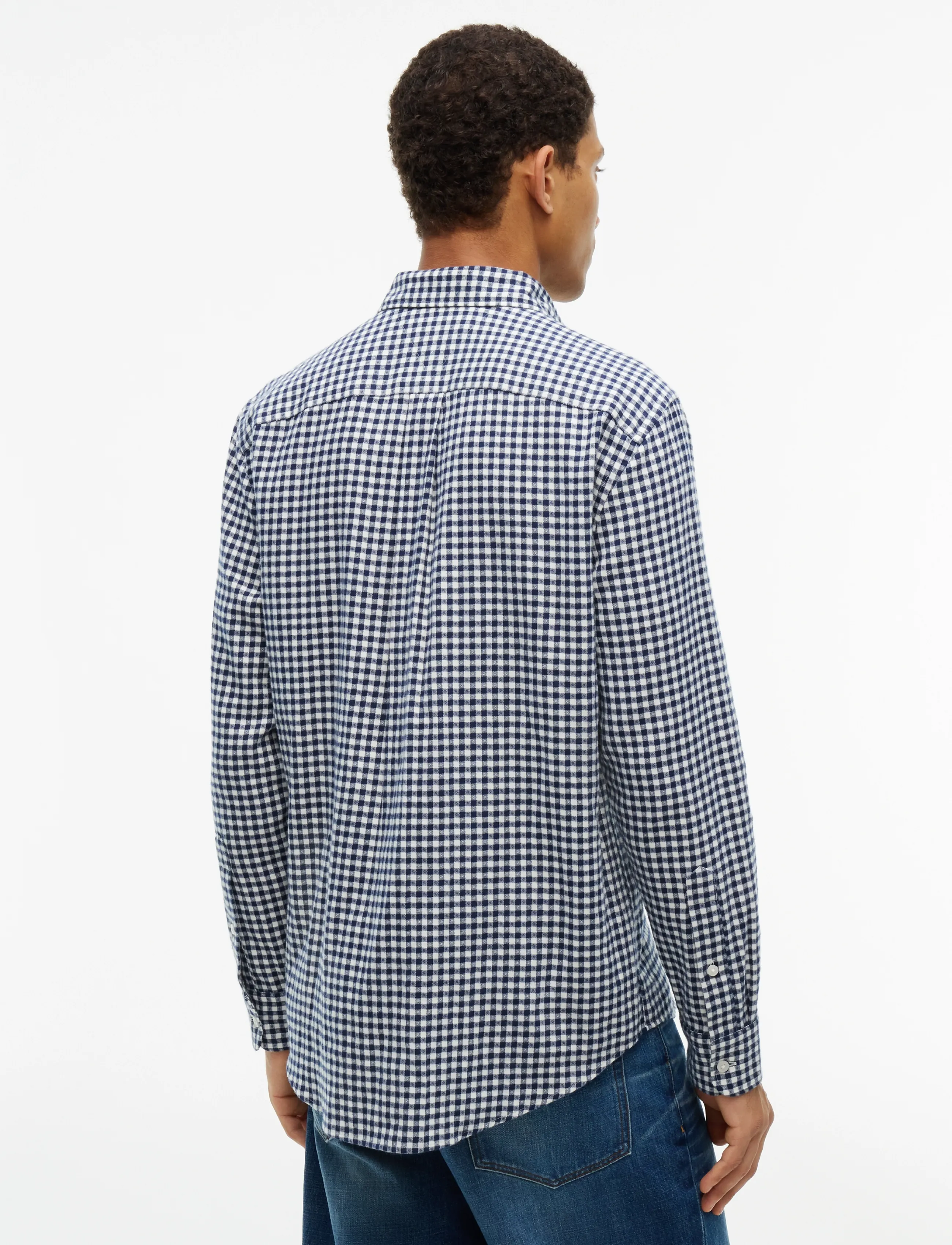 Tommy Hilfiger - FLANNEL GINGHAM DOBBY - flanellsärgid - carbon navy   check - 2