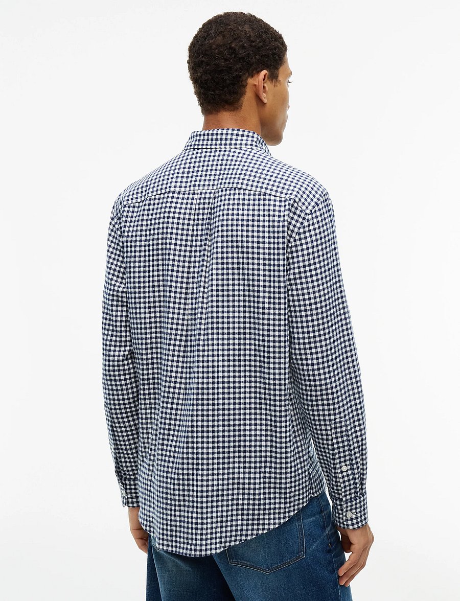 Tommy Hilfiger - FLANNEL GINGHAM DOBBY - flanellsärgid - carbon navy check - 2