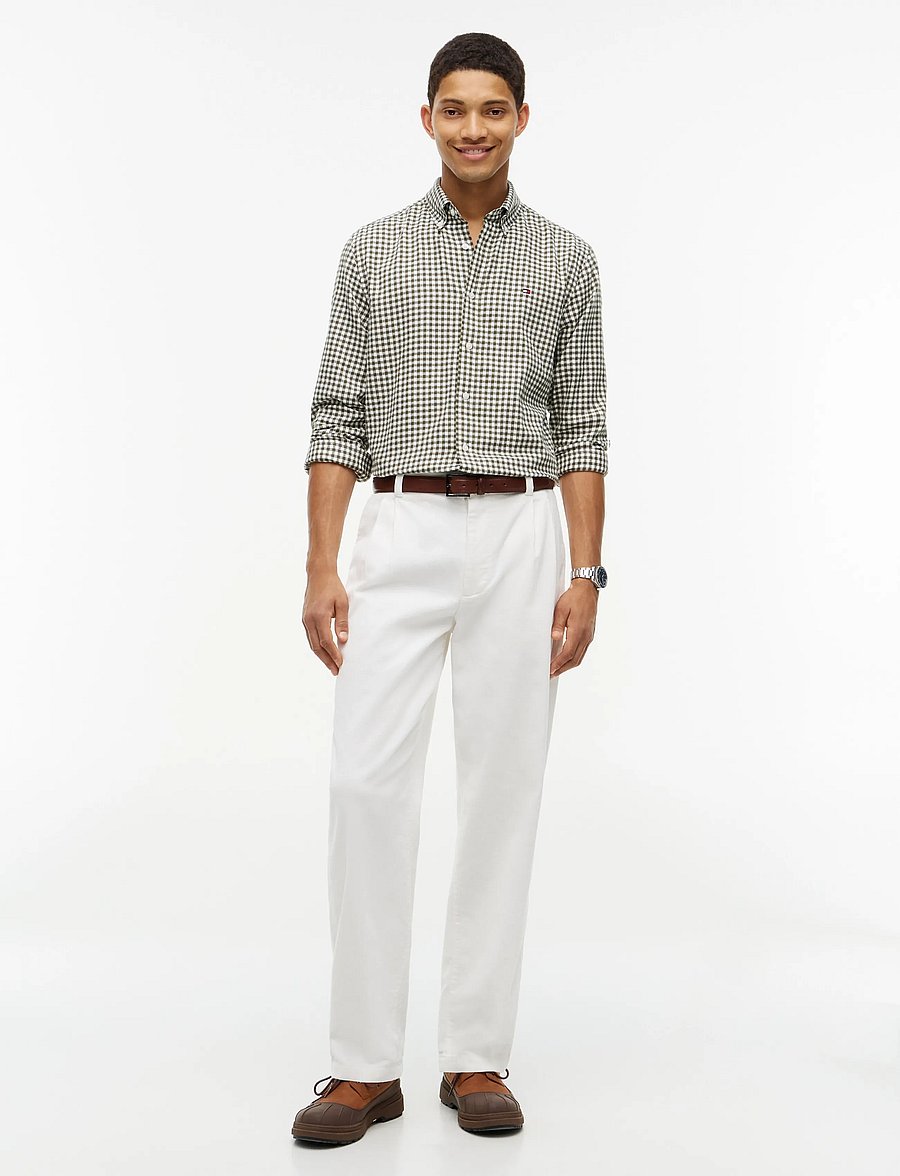 Tommy Hilfiger - FLANNEL GINGHAM DOBBY - flanellskjortor - huntsman green check - 4