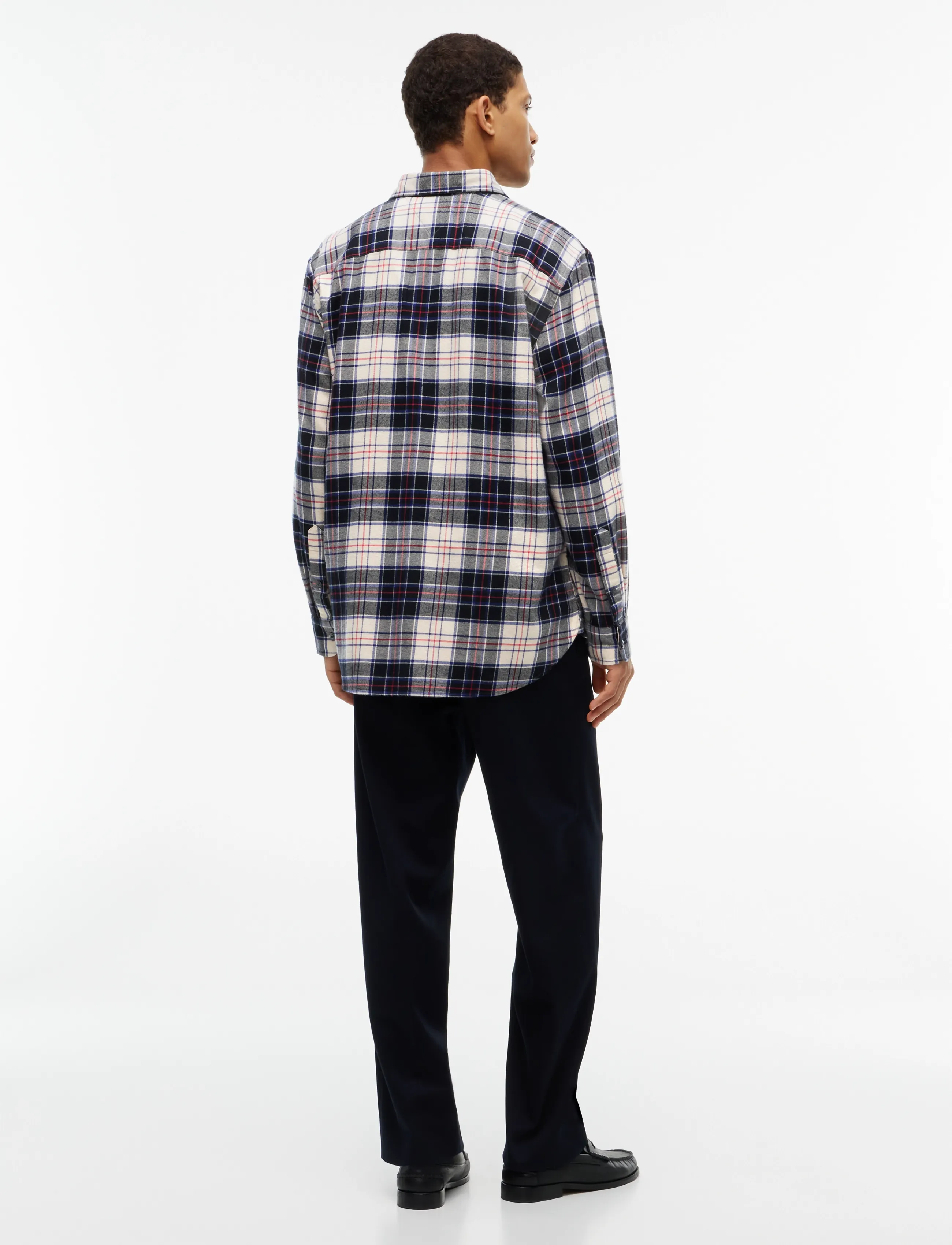 Tommy Hilfiger - RWB TARTAN FLANNEL - ivory silk   check - 2