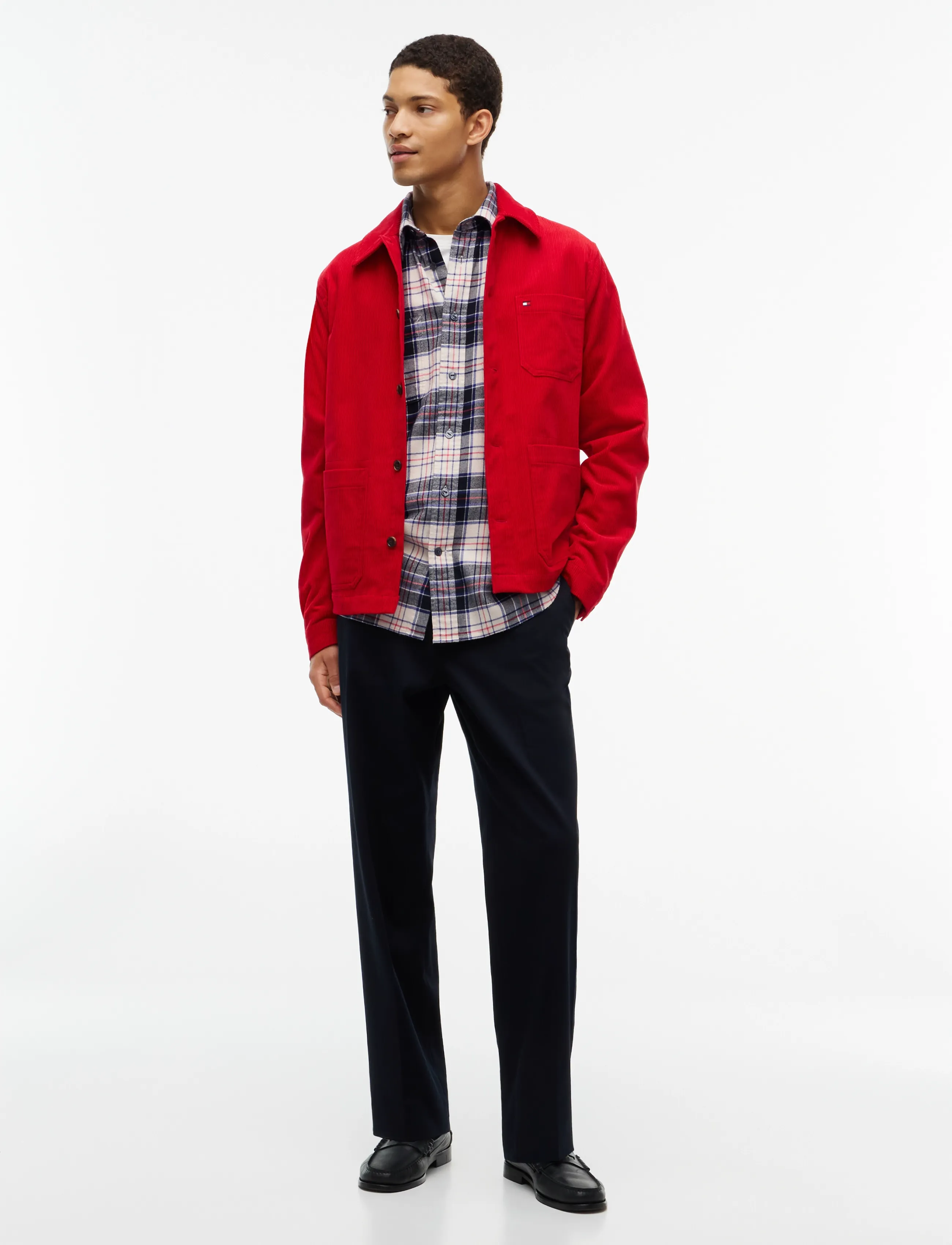 Tommy Hilfiger - RWB TARTAN FLANNEL - ivory silk   check - 4