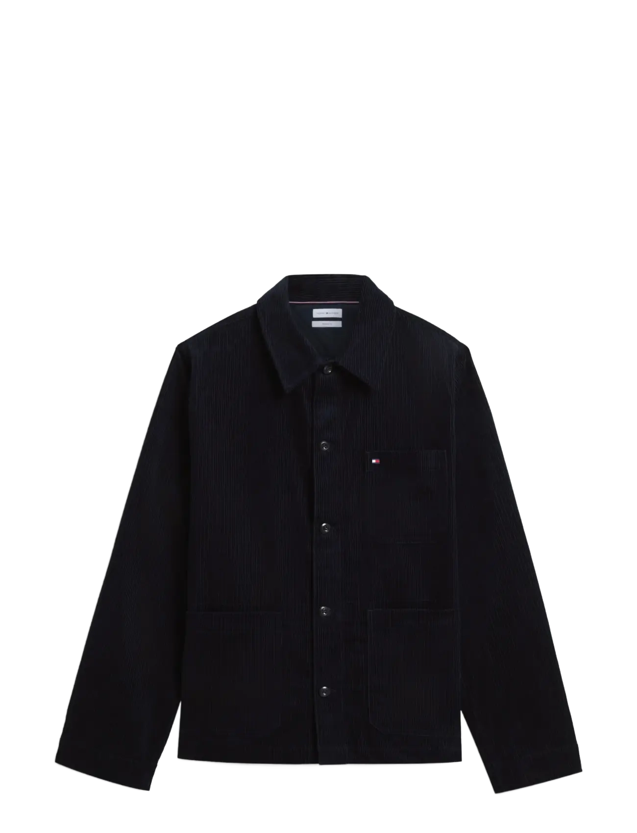Tommy Hilfiger CORDUROY CHORE SHIRT JACKET - Tommy Hilfiger - BLACK / black