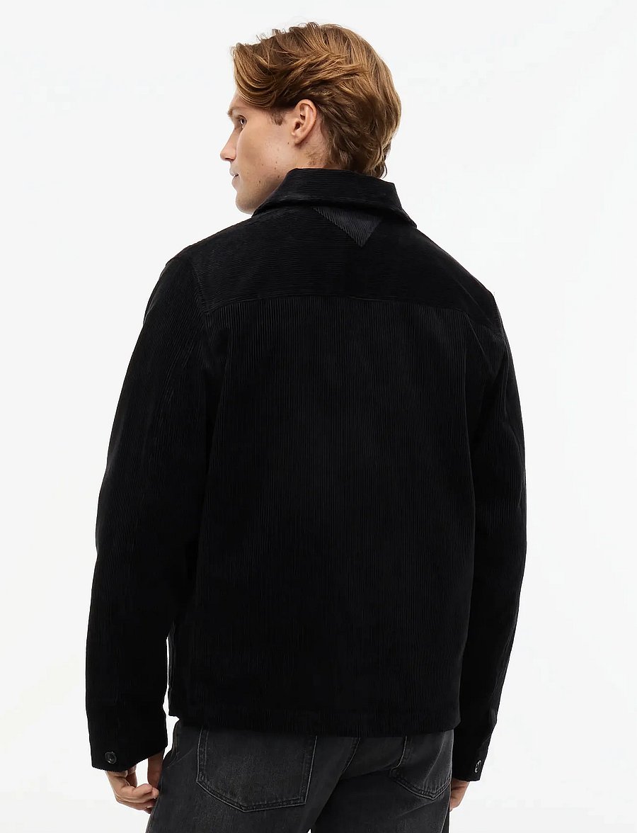 Tommy Hilfiger - CORDUROY CHORE SHIRT JACKET - Überhemden - black - 2