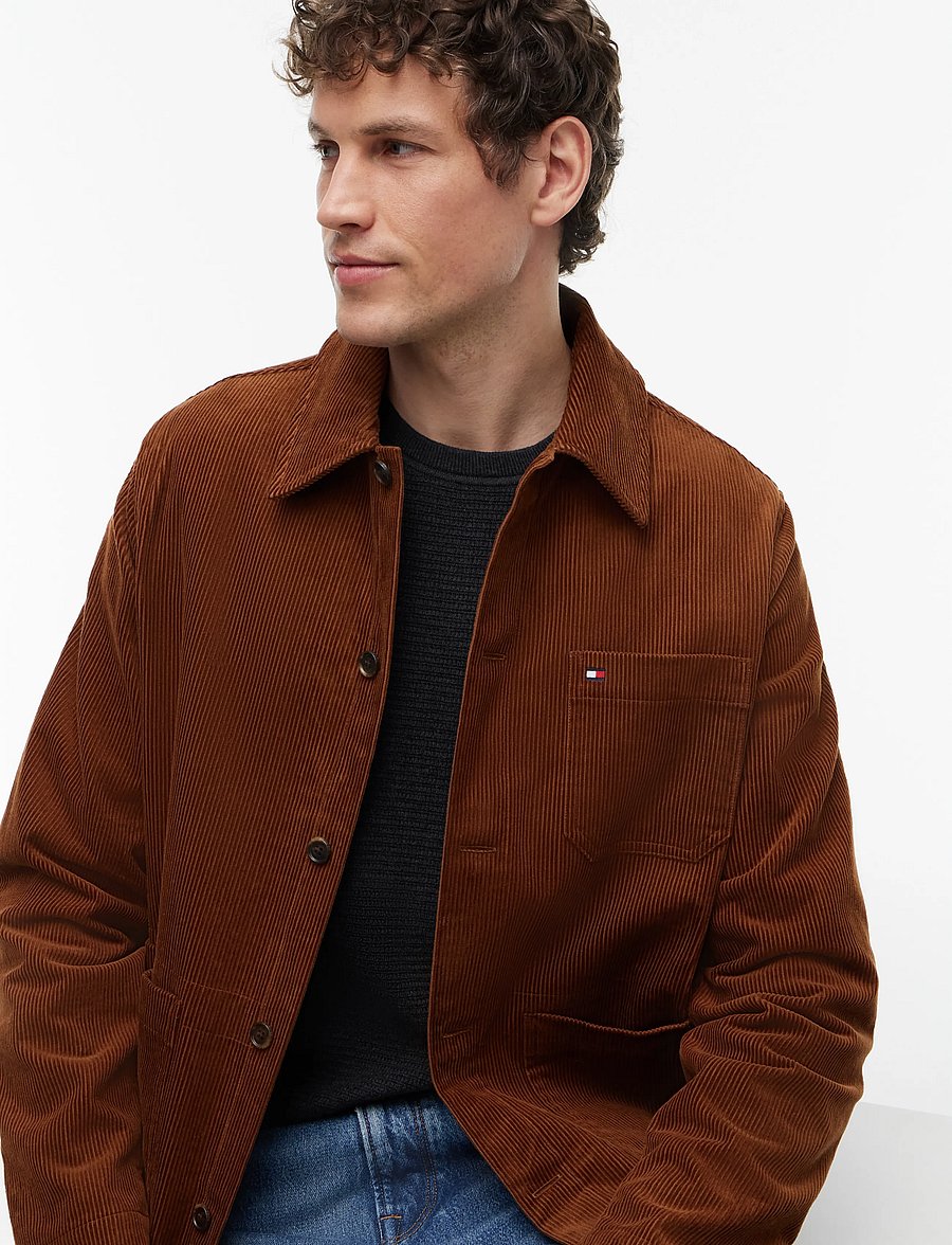 Tommy Hilfiger - CORDUROY CHORE SHIRT JACKET - sügisjoped - hickory cord - 3