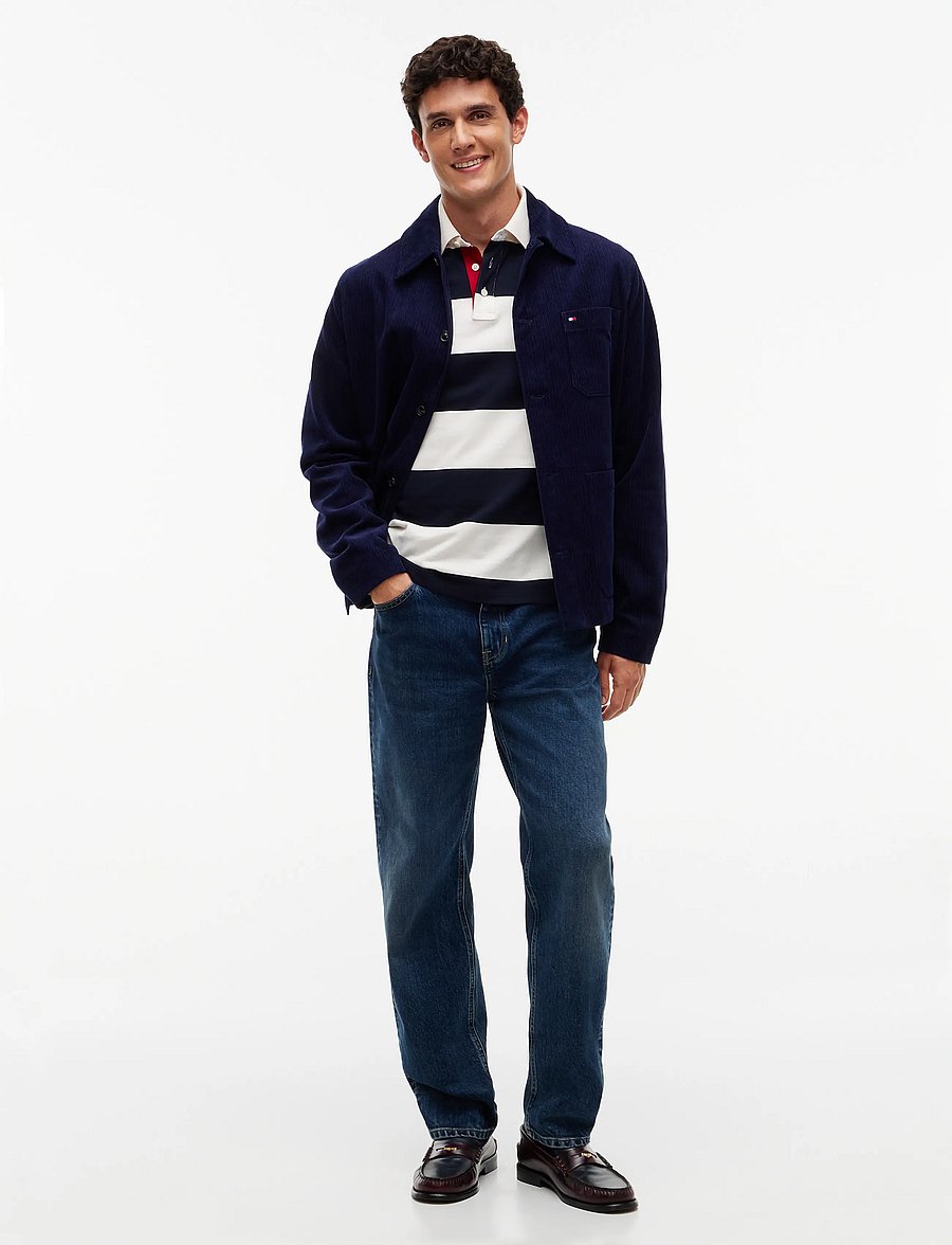 Tommy Hilfiger - CORDUROY CHORE SHIRT JACKET - Überhemden - imperial navy - 4