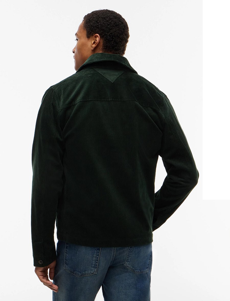Tommy Hilfiger - CORDUROY CHORE SHIRT JACKET - sügisjoped - riverbed green - 2
