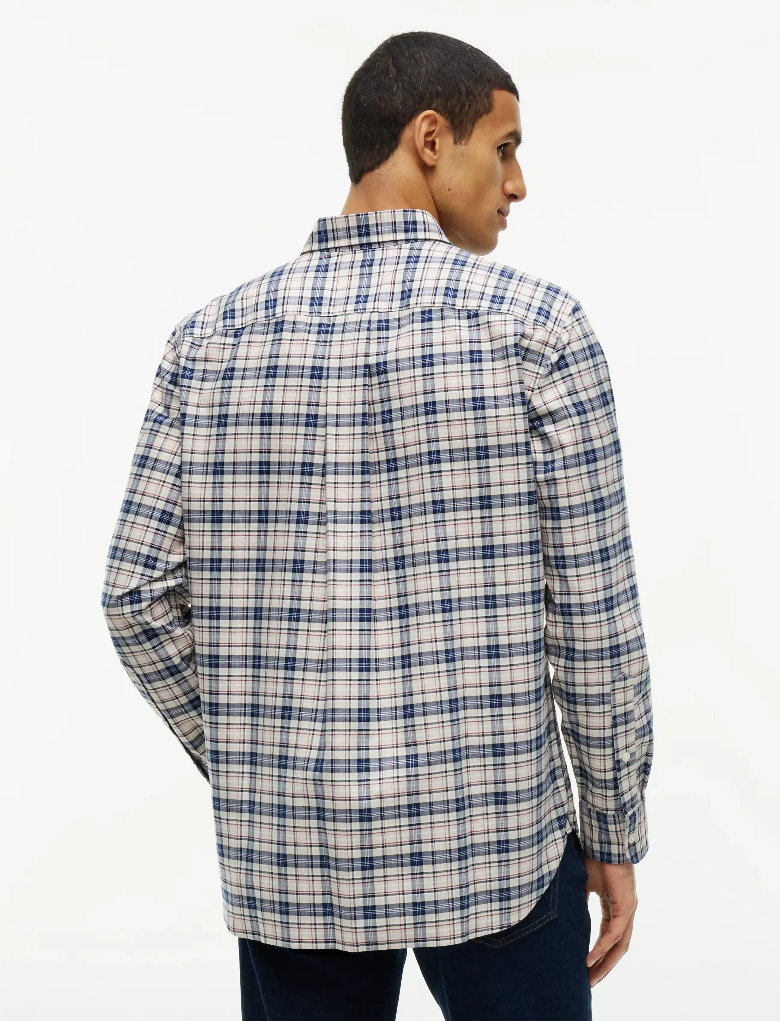 Tommy Hilfiger - OXFORD TARTAN CHECK CF SHT - newsprint beige   check - 2