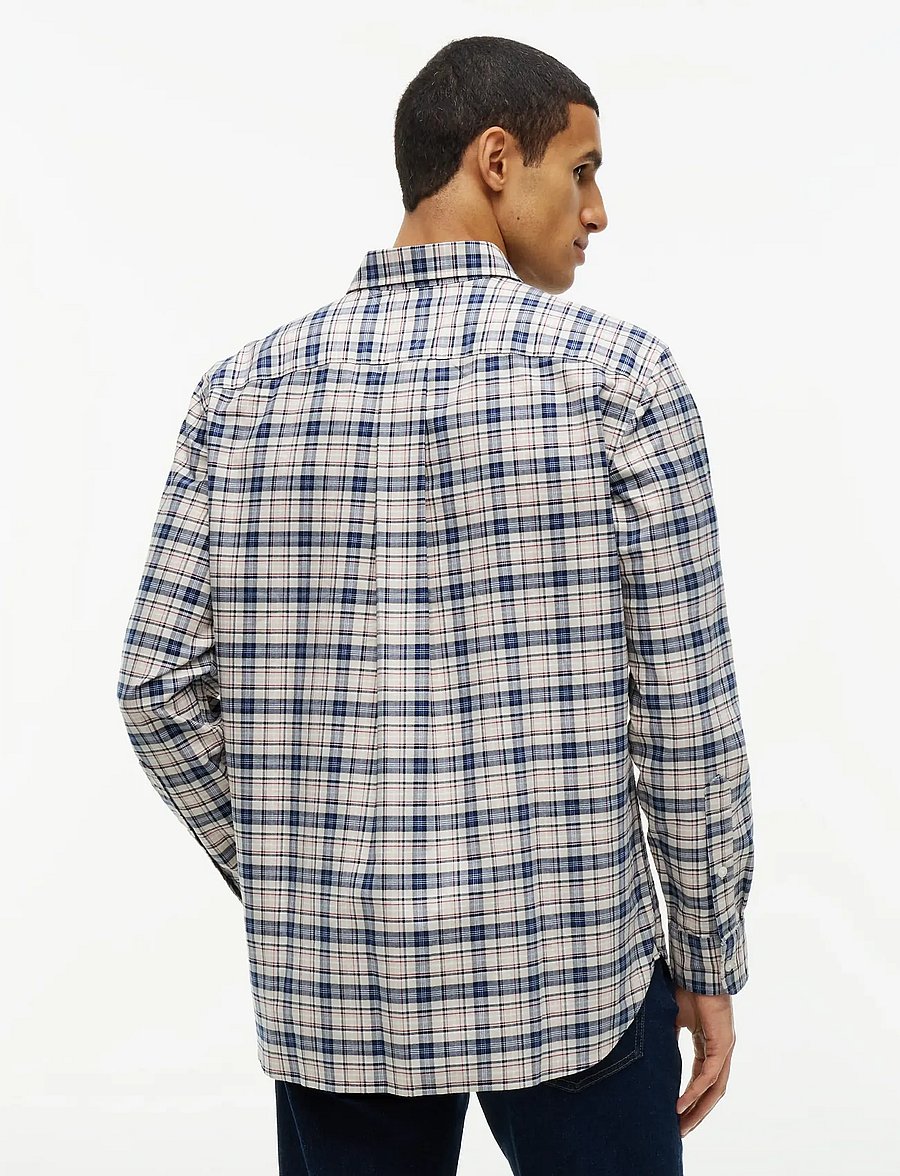 Tommy Hilfiger - OXFORD TARTAN CHECK CF SHT - ternede skjorter - newsprint beige check - 2