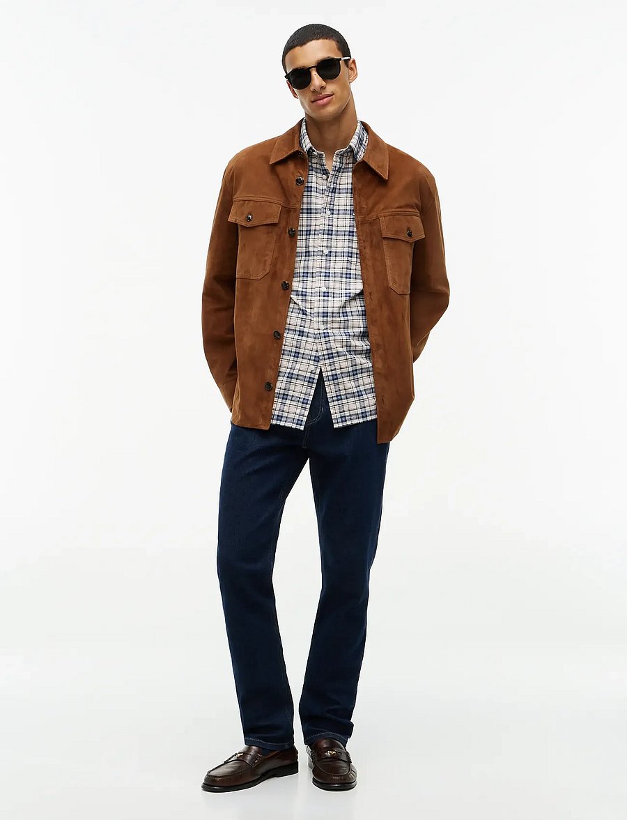 Tommy Hilfiger - OXFORD TARTAN CHECK CF SHT - ternede skjorter - newsprint beige check - 4