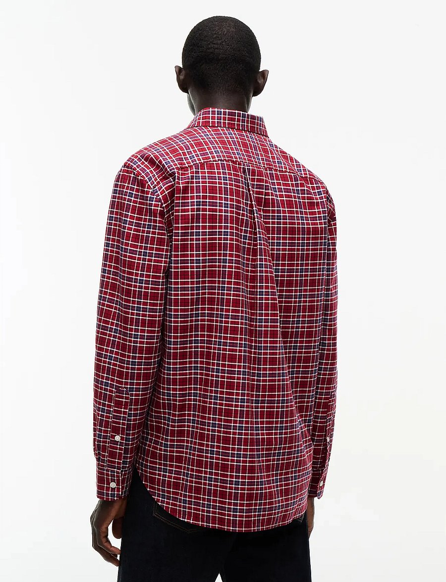 Tommy Hilfiger - OXFORD TARTAN CHECK CF SHT - rutiga skjortor - regatta red check - 2