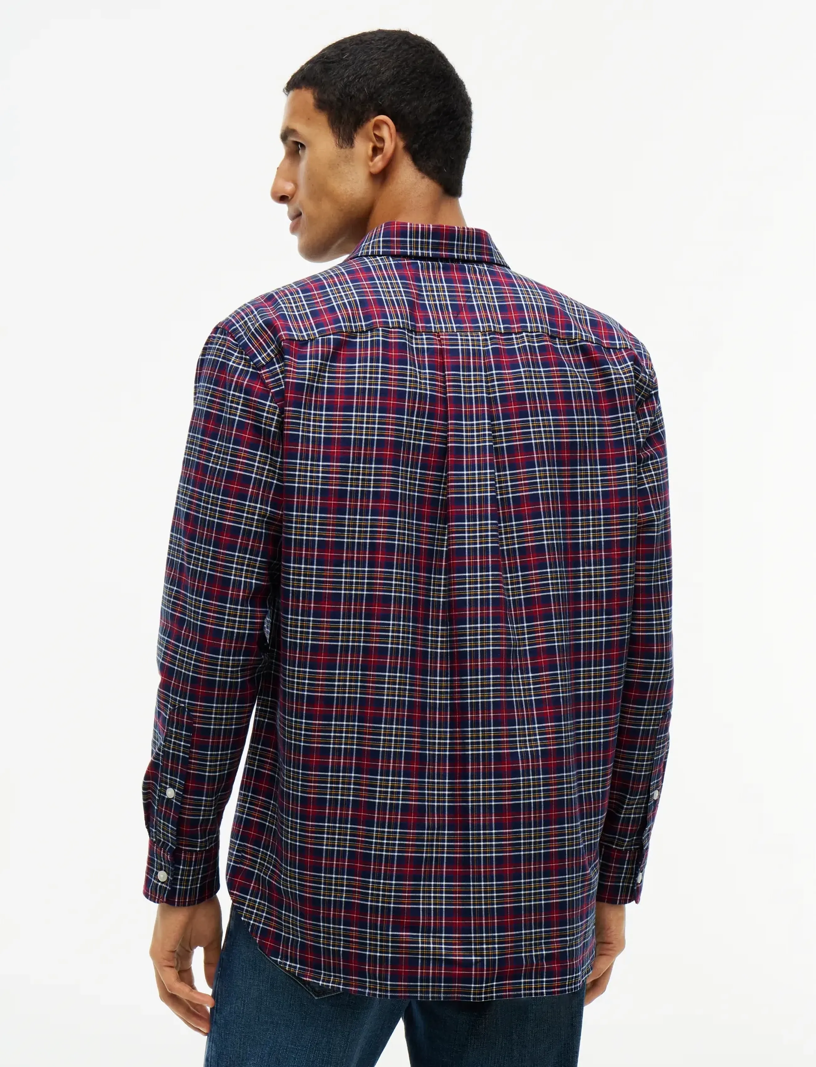 Tommy Hilfiger - OXFORD TARTAN CHECK CF SHT - ruudulised särgid - rich navy   check - 2