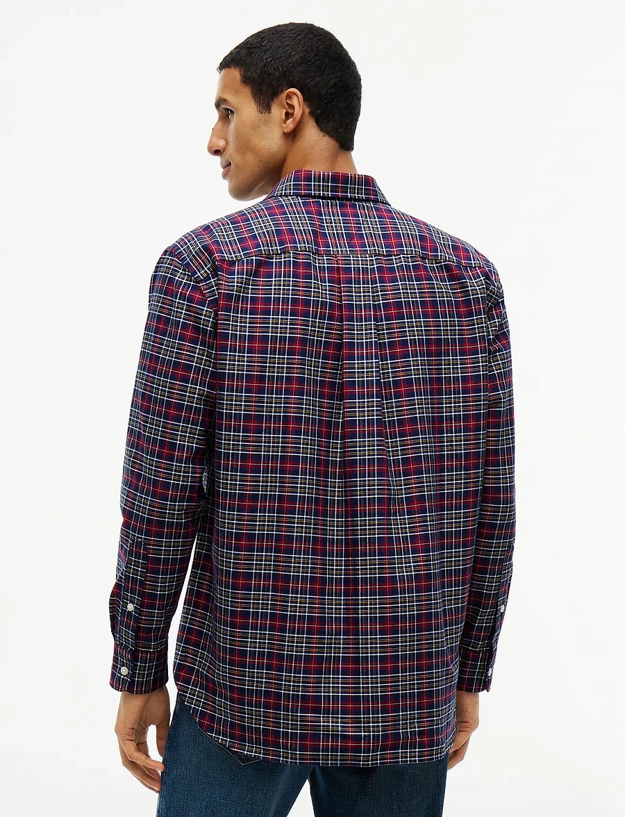 Tommy Hilfiger - OXFORD TARTAN CHECK CF SHT - ruudulised särgid - rich navy check - 2