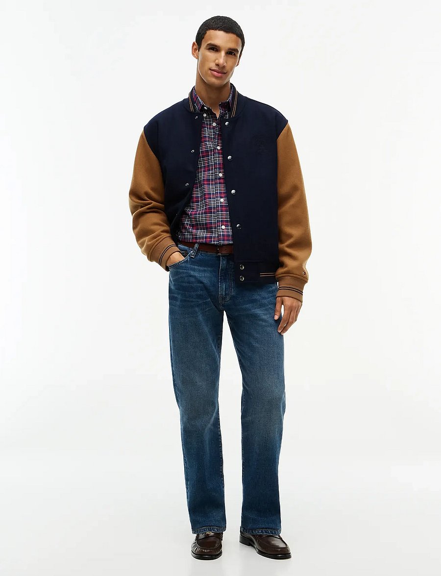 Tommy Hilfiger - OXFORD TARTAN CHECK CF SHT - ruudulised särgid - rich navy check - 4