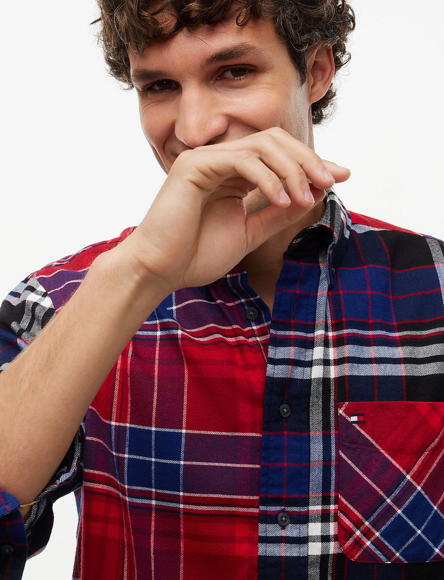 Tommy Hilfiger - FLANNEL BLOCKING CF SHIRT - flanell-hemden - regatta red check - 3
