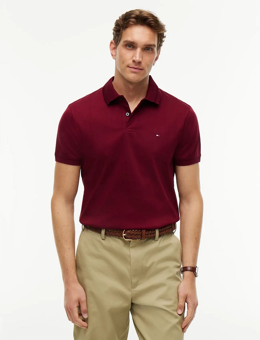 Tommy Hilfiger - TONAL VERT STRIPE LUX INTERLOCK - osta olukorra järgi - burgundy - 0