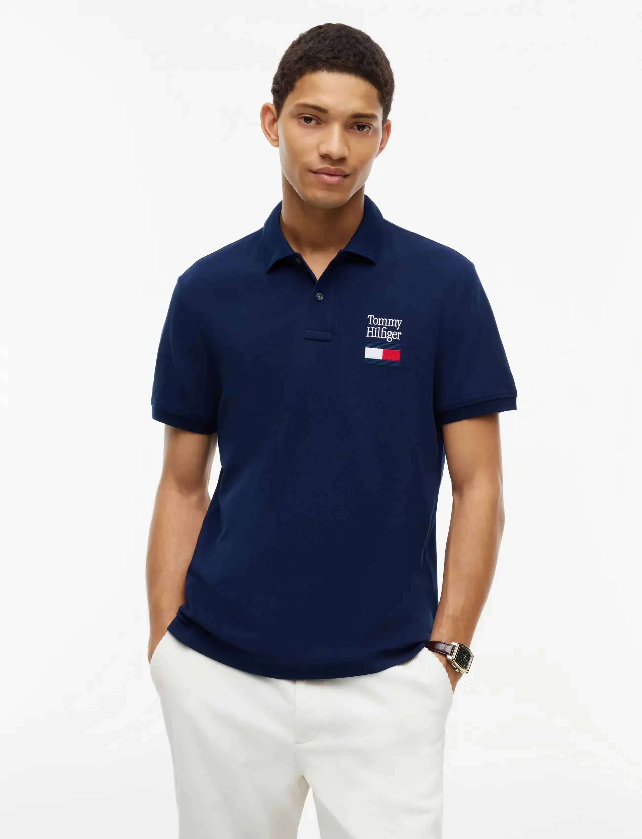 Tommy Hilfiger LA GRAPHIC REG POLO - Kleidung - CARBON NAVY / navy