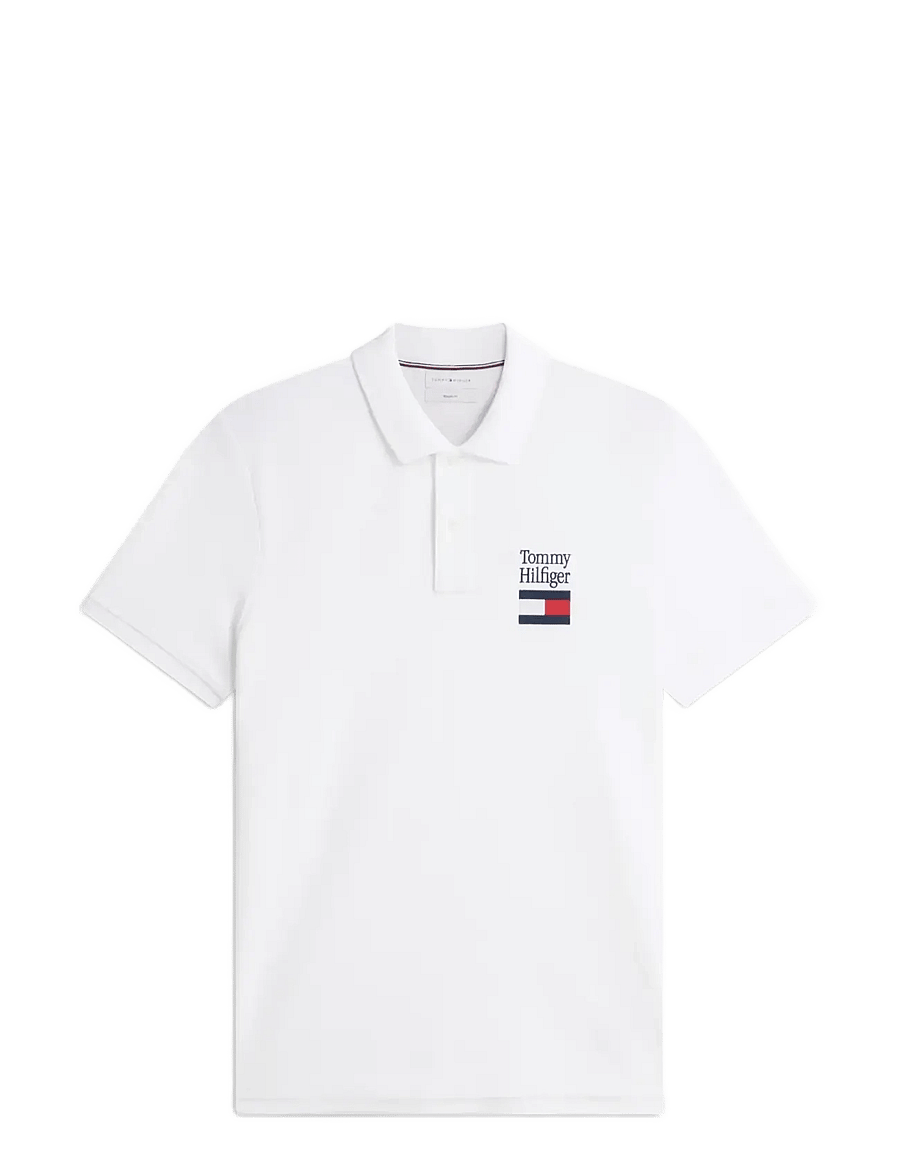 Tommy Hilfiger - LA GRAPHIC REG POLO - kortärmade pikéer - white - 1
