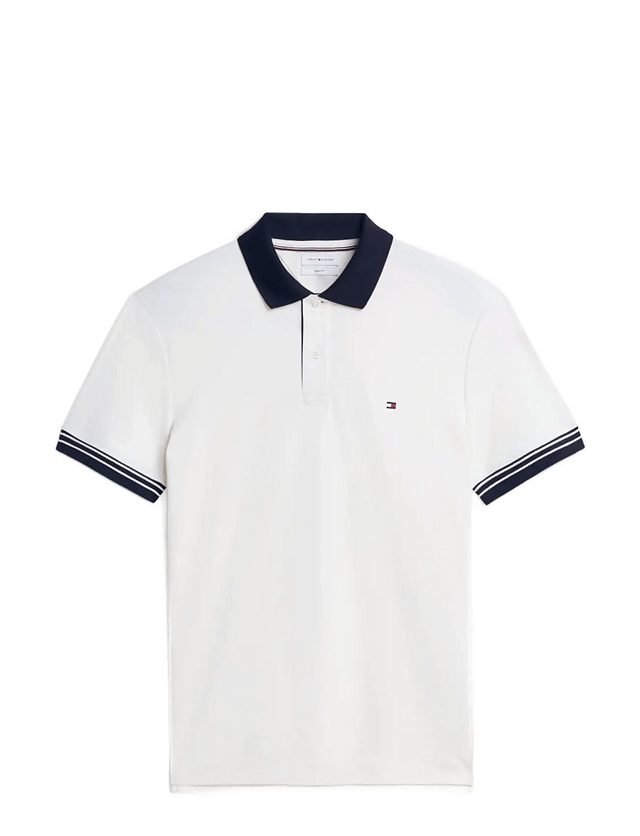 Tommy Hilfiger - INTERLOCK PLACKT DETAIL REG POLO - kurzärmelig - ivory petal - 1