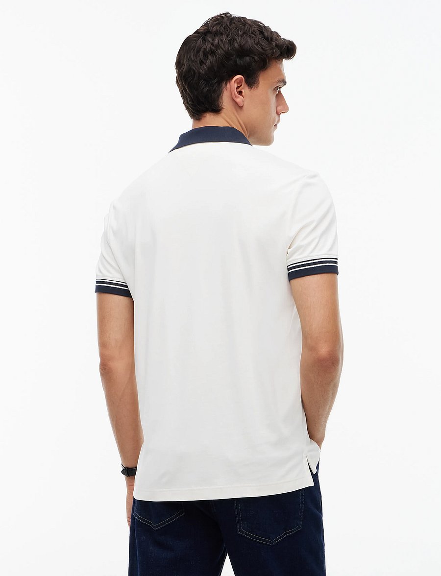 Tommy Hilfiger - INTERLOCK PLACKT DETAIL REG POLO - kurzärmelig - ivory petal - 2