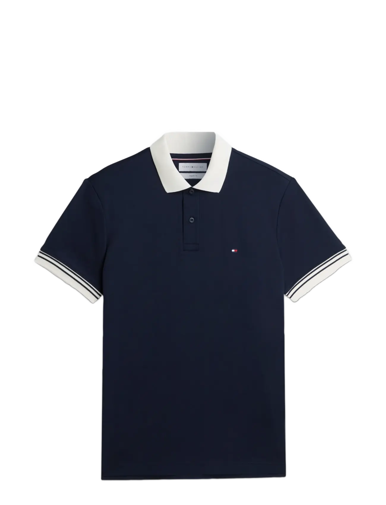 Tommy Hilfiger - INTERLOCK PLACKT DETAIL REG POLO - kurzärmelig - navy blue - 1