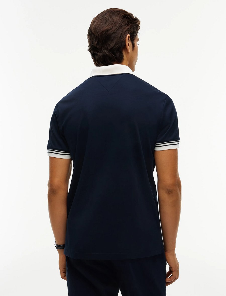 Tommy Hilfiger - INTERLOCK PLACKT DETAIL REG POLO - kurzärmelig - navy blue - 2