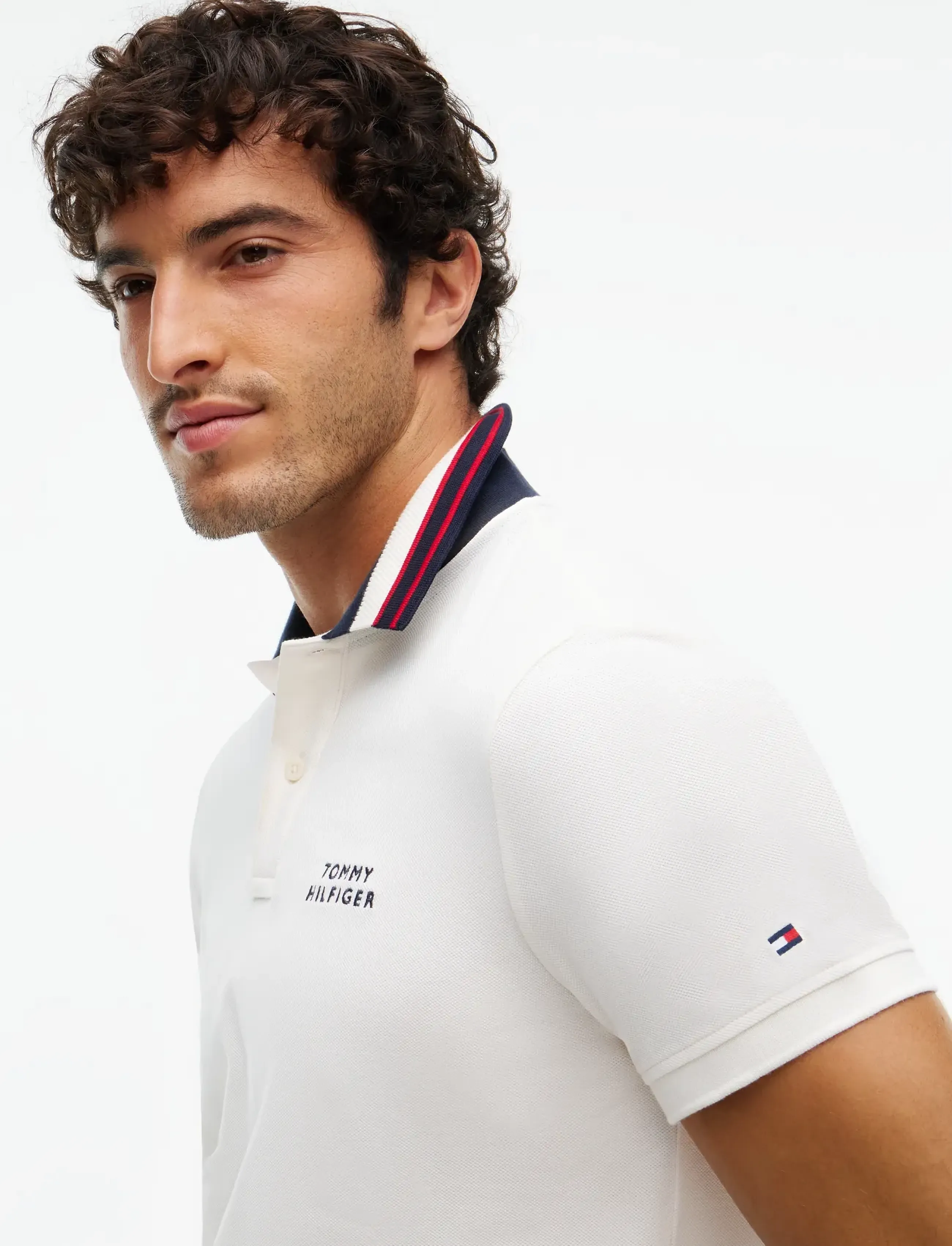 Tommy Hilfiger - LEFT CHEST GRAPHIC REG POLO - kortärmade pikéer - ivory petal - 3