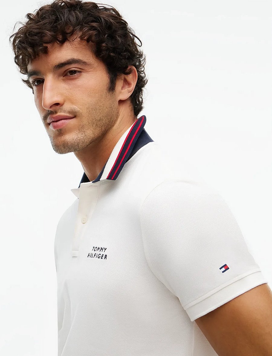 Tommy Hilfiger - LEFT CHEST GRAPHIC REG POLO - kortärmade pikéer - ivory petal - 3
